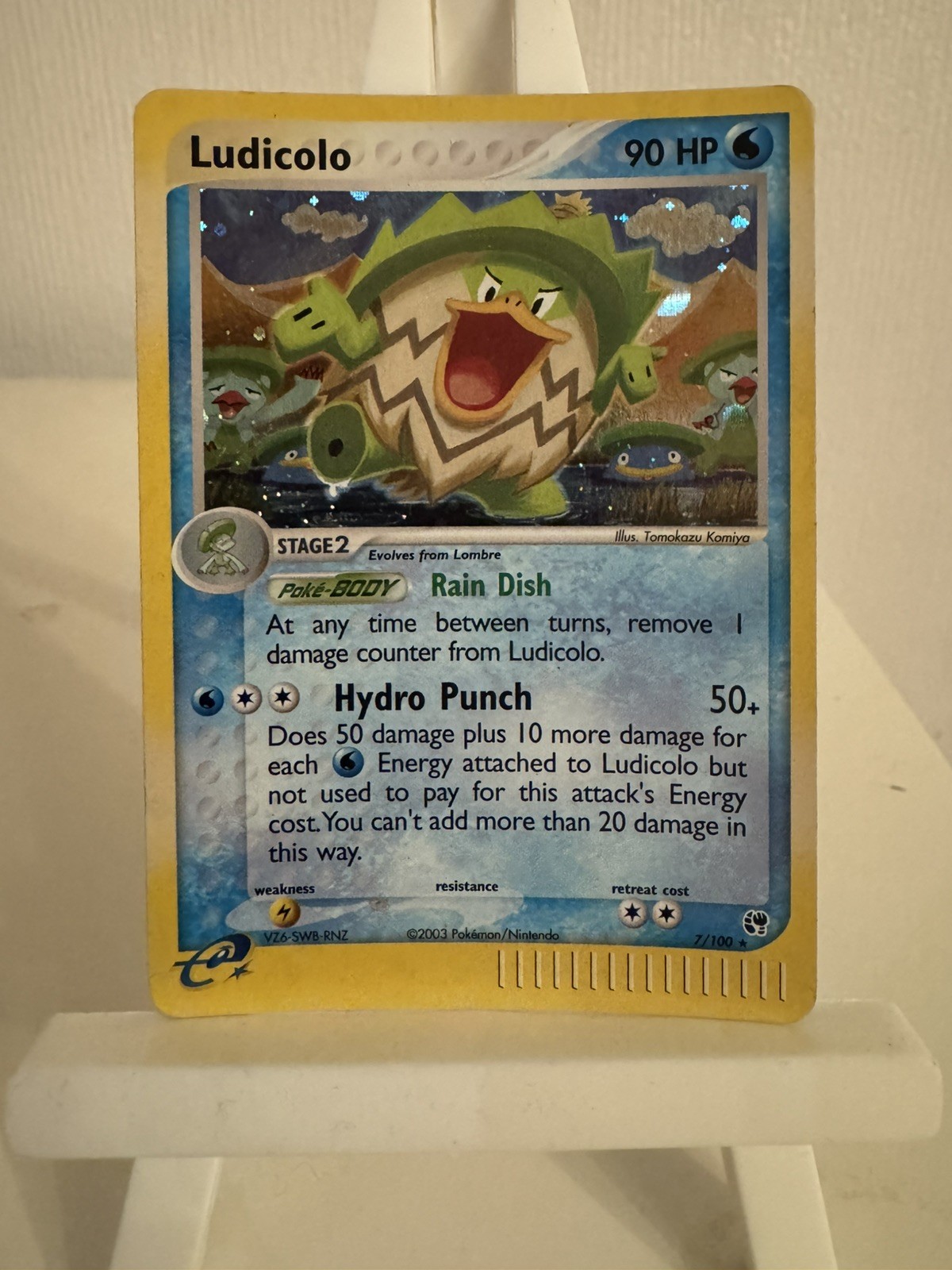 LUDICOLO  7/100 - EX SANDSTORM - HOLO RARE - POKÉMON TCG