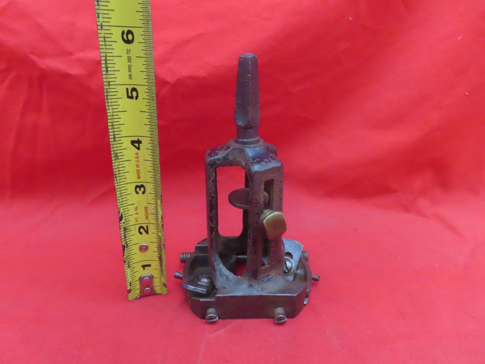 VTG UNMARKED ADJUSTABLE HOLLOW AUGER W/DEPTH STOP TENON CUTTER DOWL BRACE BIT