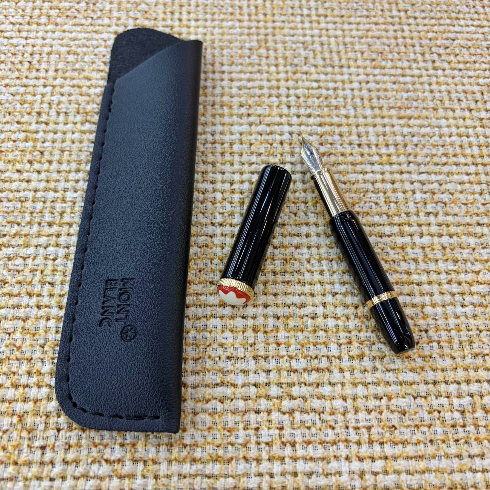 Montblanc Schreiberling Baby Mini Black Fountain Pen With Box