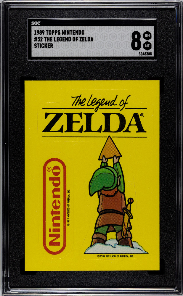 1989 Topps Nintendo #32 The Legend Of Zelda Sticker SGC 8