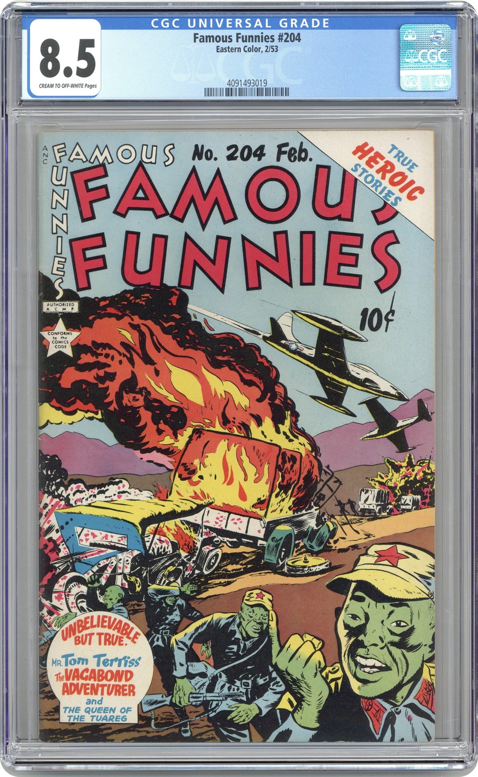 Famous Funnies #204 CGC 8.5 1953 4091493019