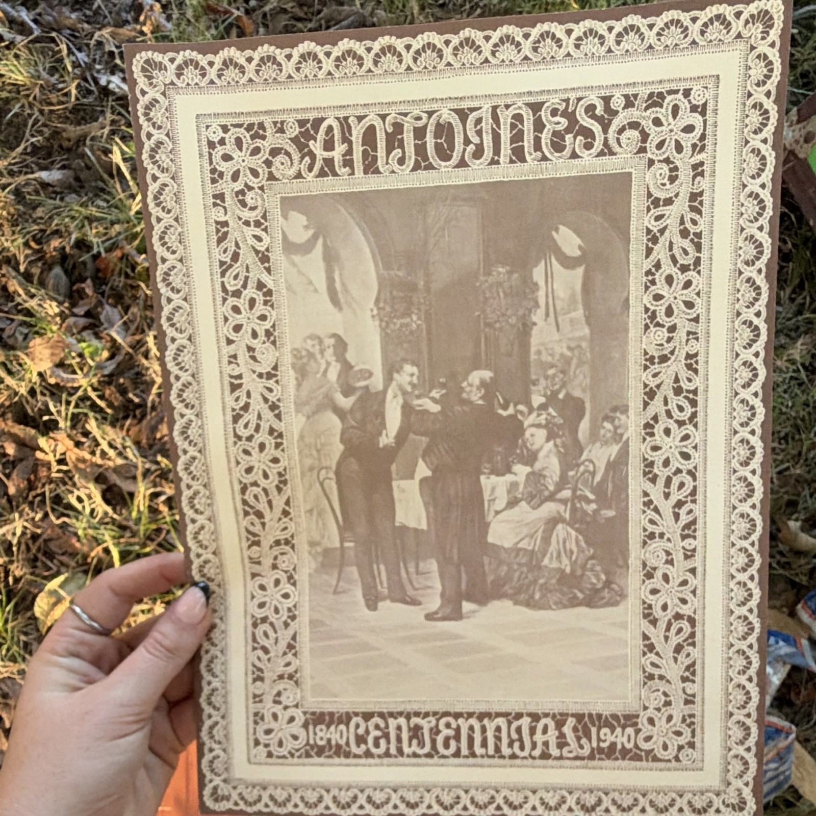 1940 Antoine’s Restaurant New Orleans Centennial Menu Lot 1840–1940 Vintage