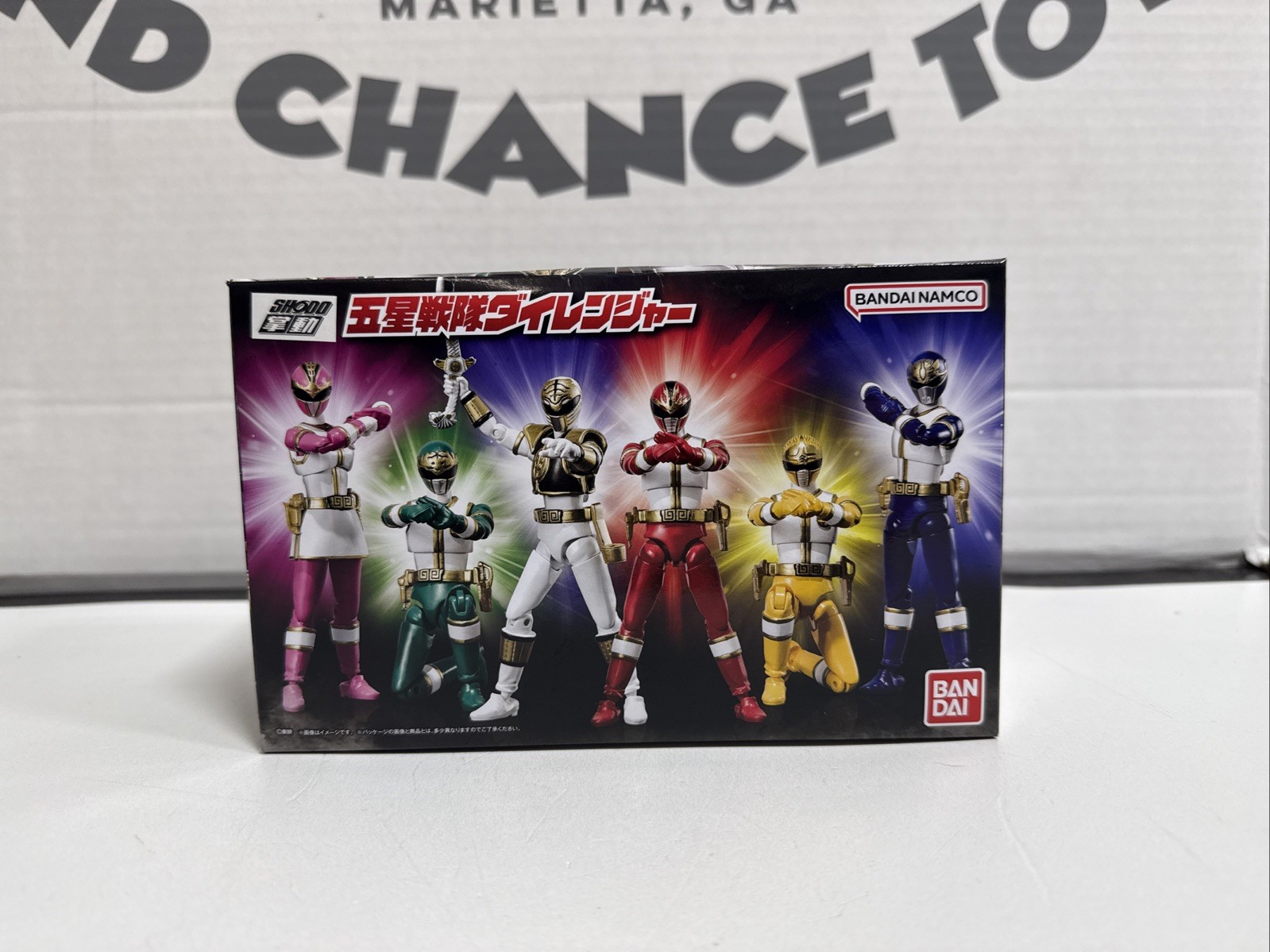 BANDAI SHODO SUPER Gosei Sentai Dairanger Premium 6 Figure Set - Sealed/Shipper