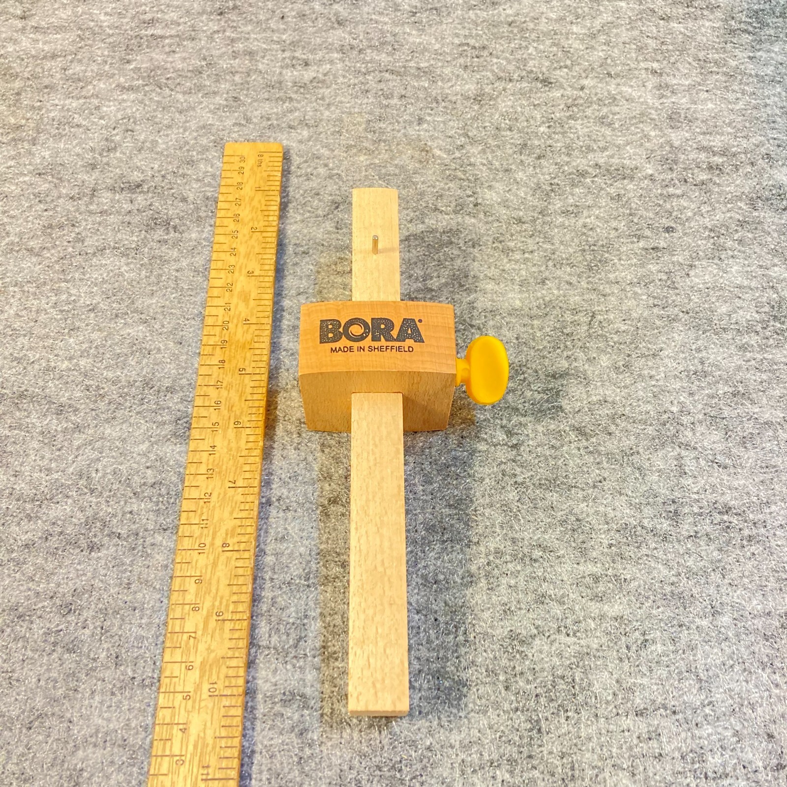 Vintage Bora Wood Scribe Marking Depth Gauge Sheffield Vintage Bora Wood Scribe Marking Depth Gauge Sheffield