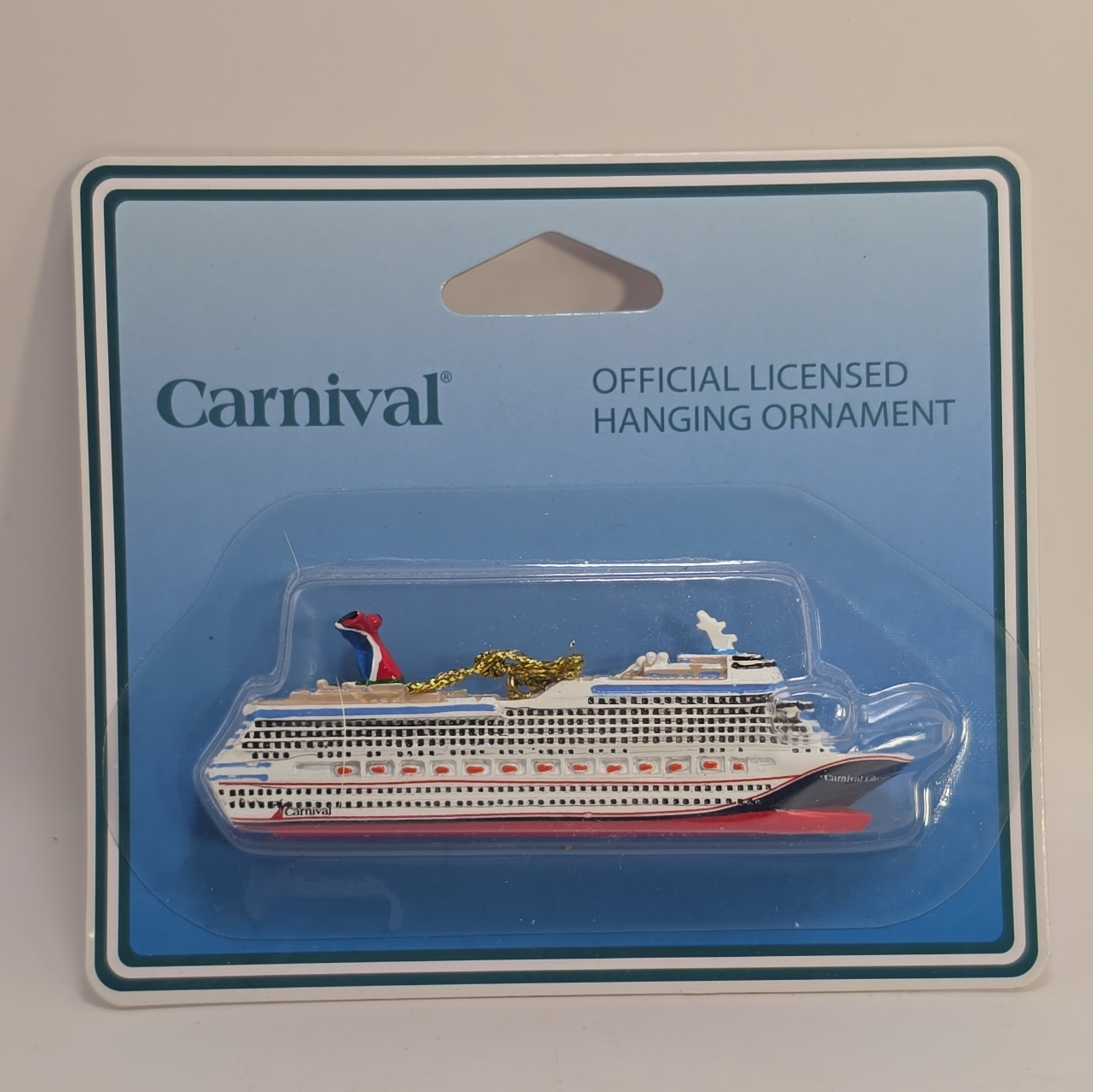 Carnival Cruise Line LIBERTY Ship Replica Hanging Ornament - Official Licensed