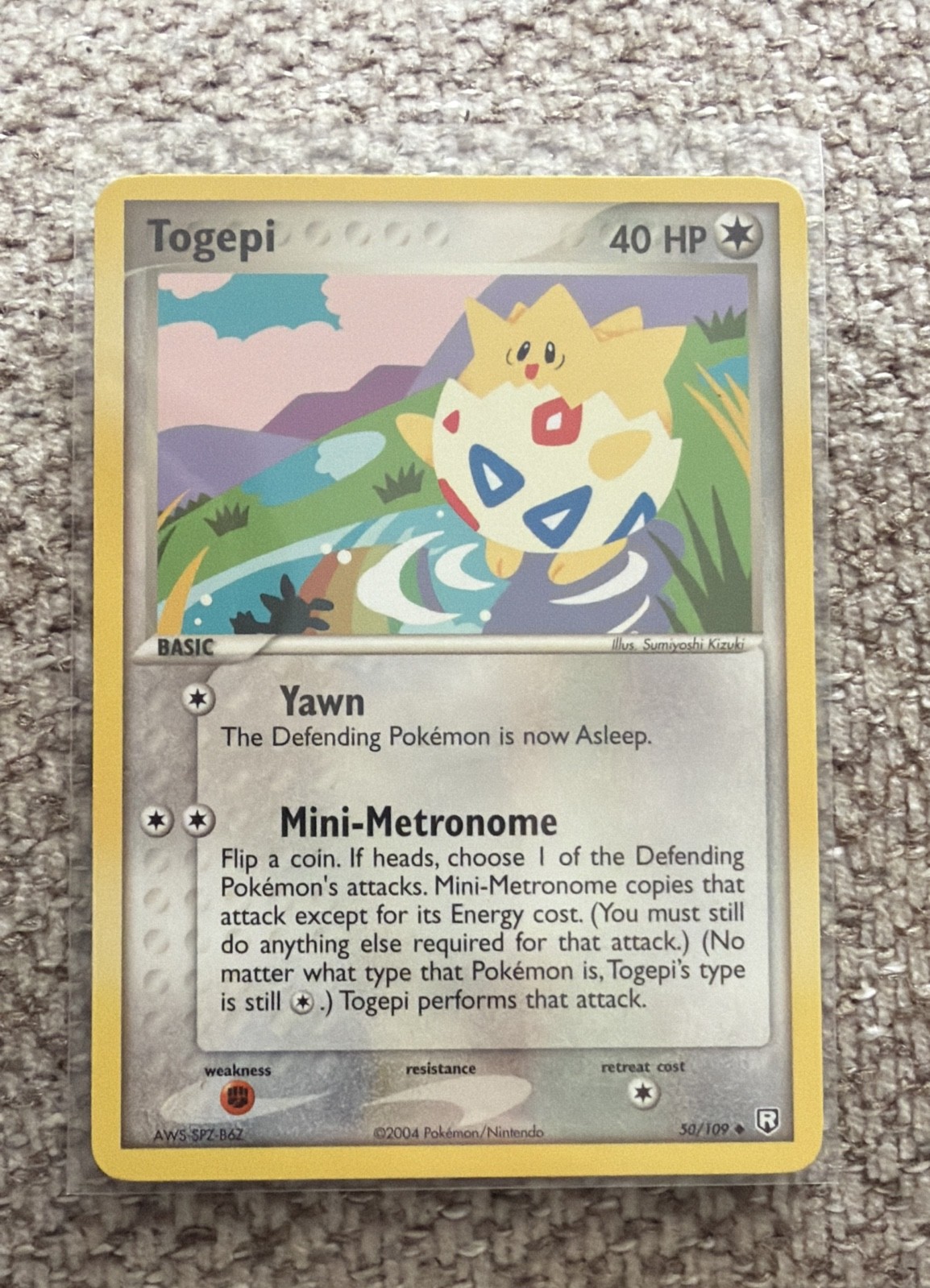 Togepi 50/109 EX Team Rocket Returns Regular
