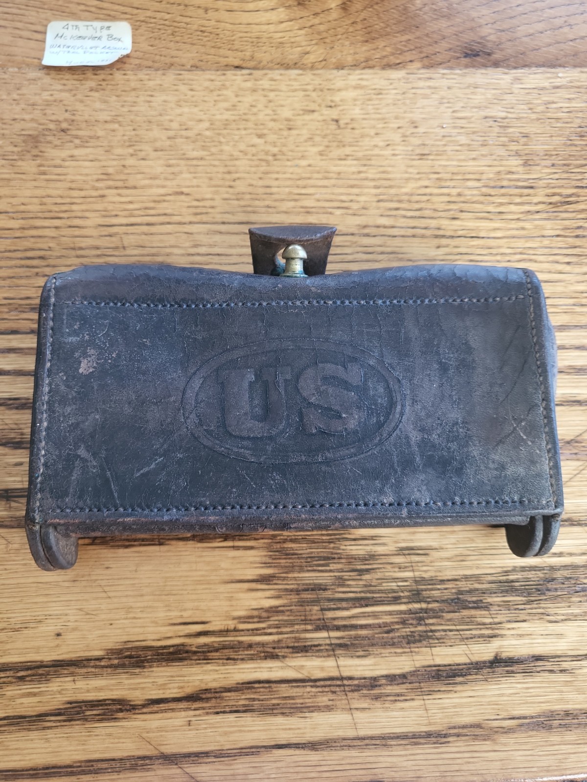 Indian War US M1881 McKeever Cartridge Box Watervliet 4th Type, Good Cond,  Pics