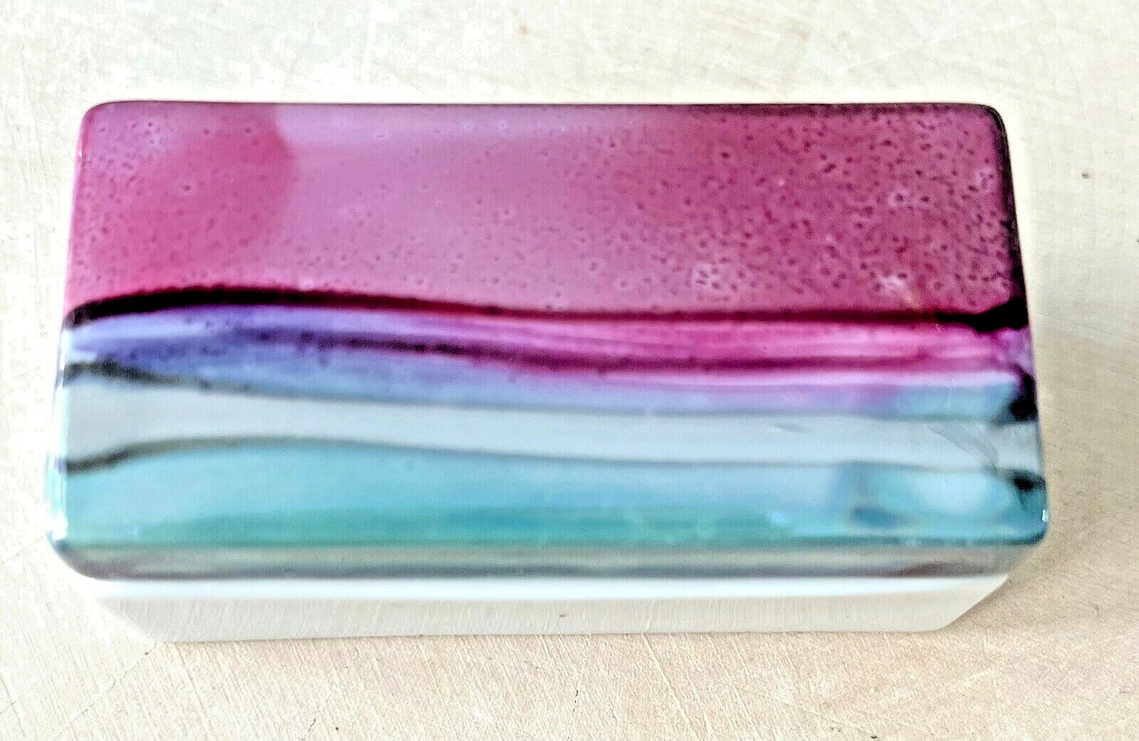VTG Nielsen's Extraordinary Ceramics ABSTRACT DESIGN Trinket Box California VTG Nielsen's Extraordinary Ceramics ABSTRACT DESIGN Trinket Box California