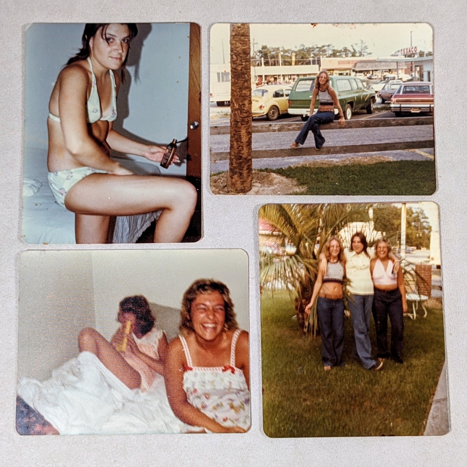 1975 Girls Vacation Myrtle Beach Photo Lot 22 Candid Intimate Vernacular 1970s