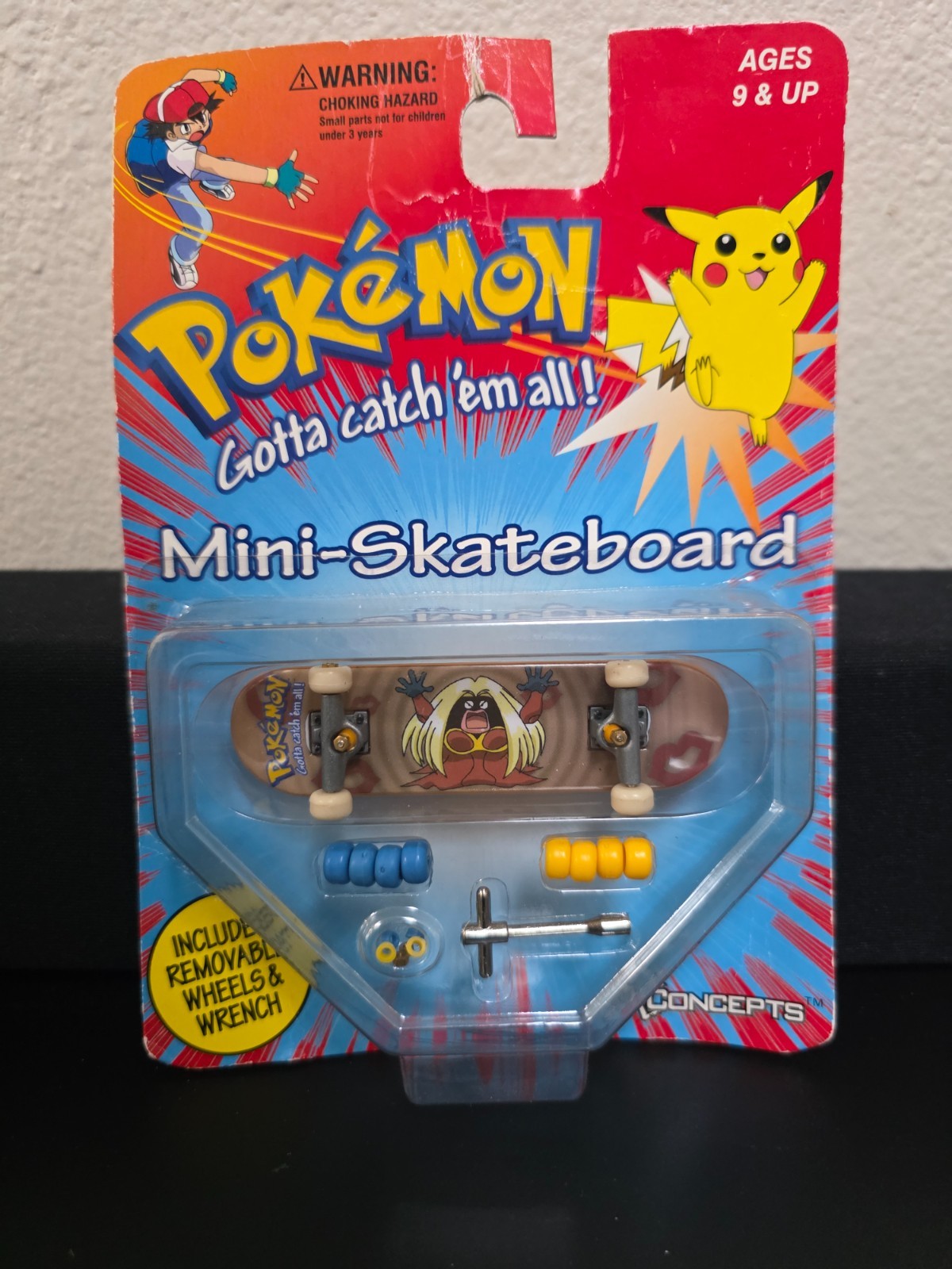 Vintage 1999 Pokemon Jynx Mini Skateboard Tech Deck X Concepts Sealed NIP Rare