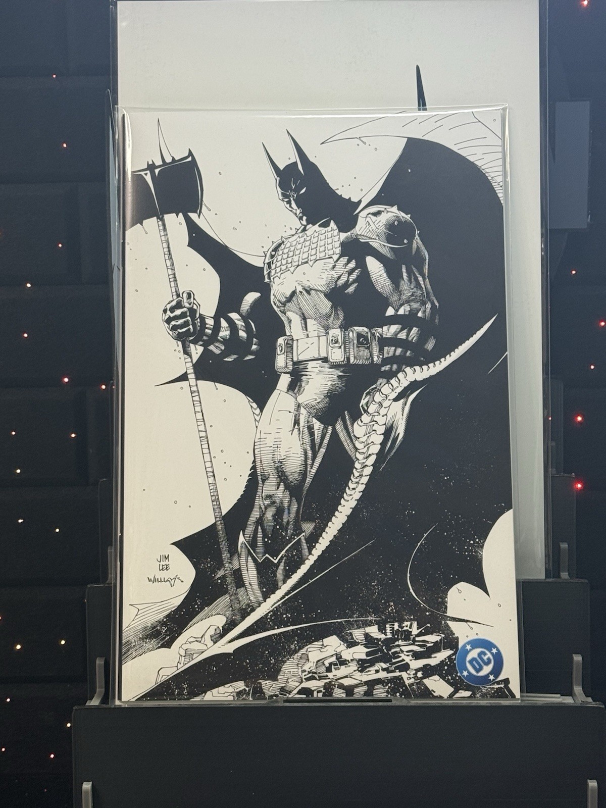 Absolute Batman #1 Japanese Edition Jim Lee Black & White 1:100 Cover In Hand