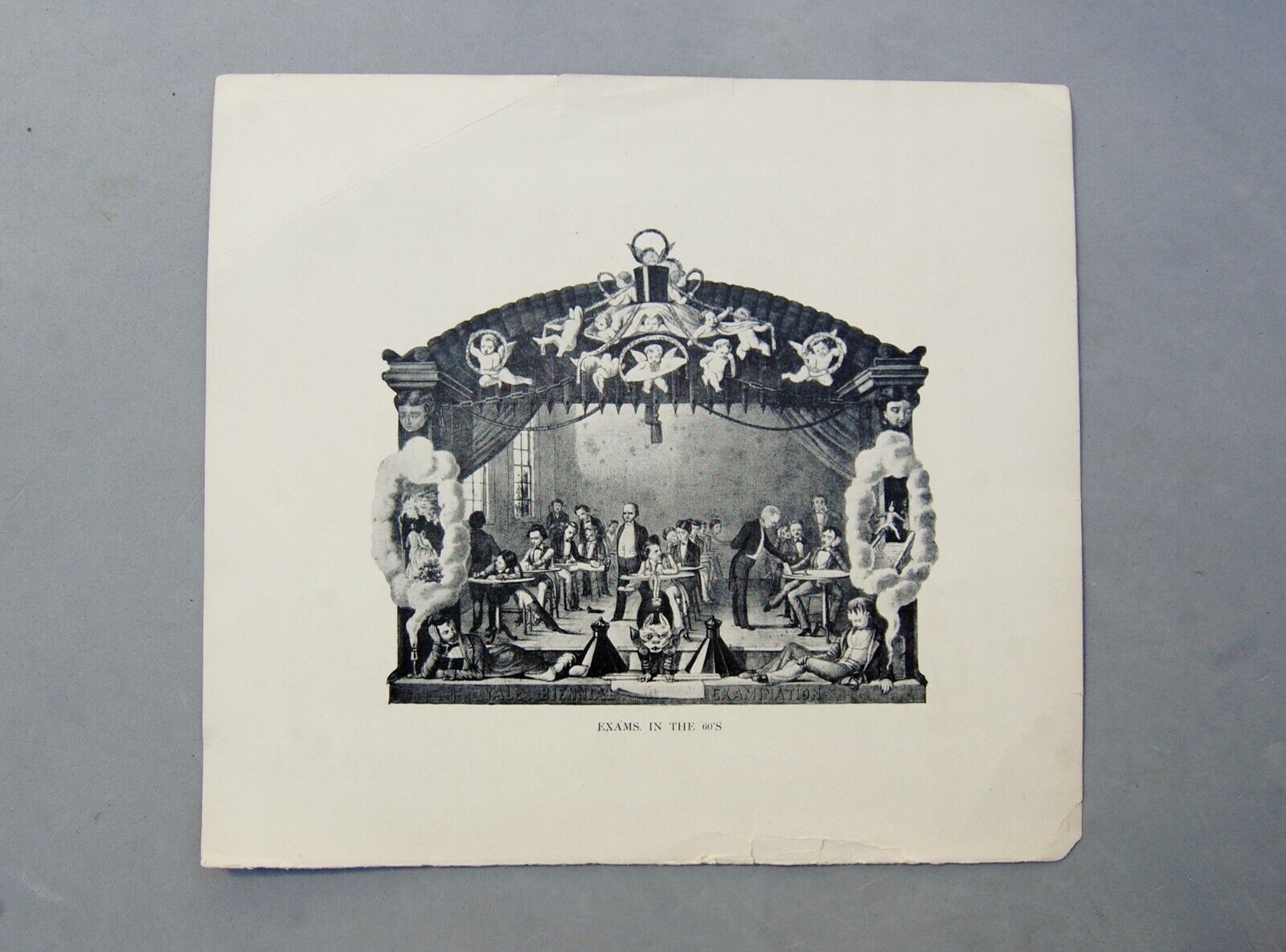 Berkeley Association of Yale 1906 Meeting Program Engraved Print Antique Humor