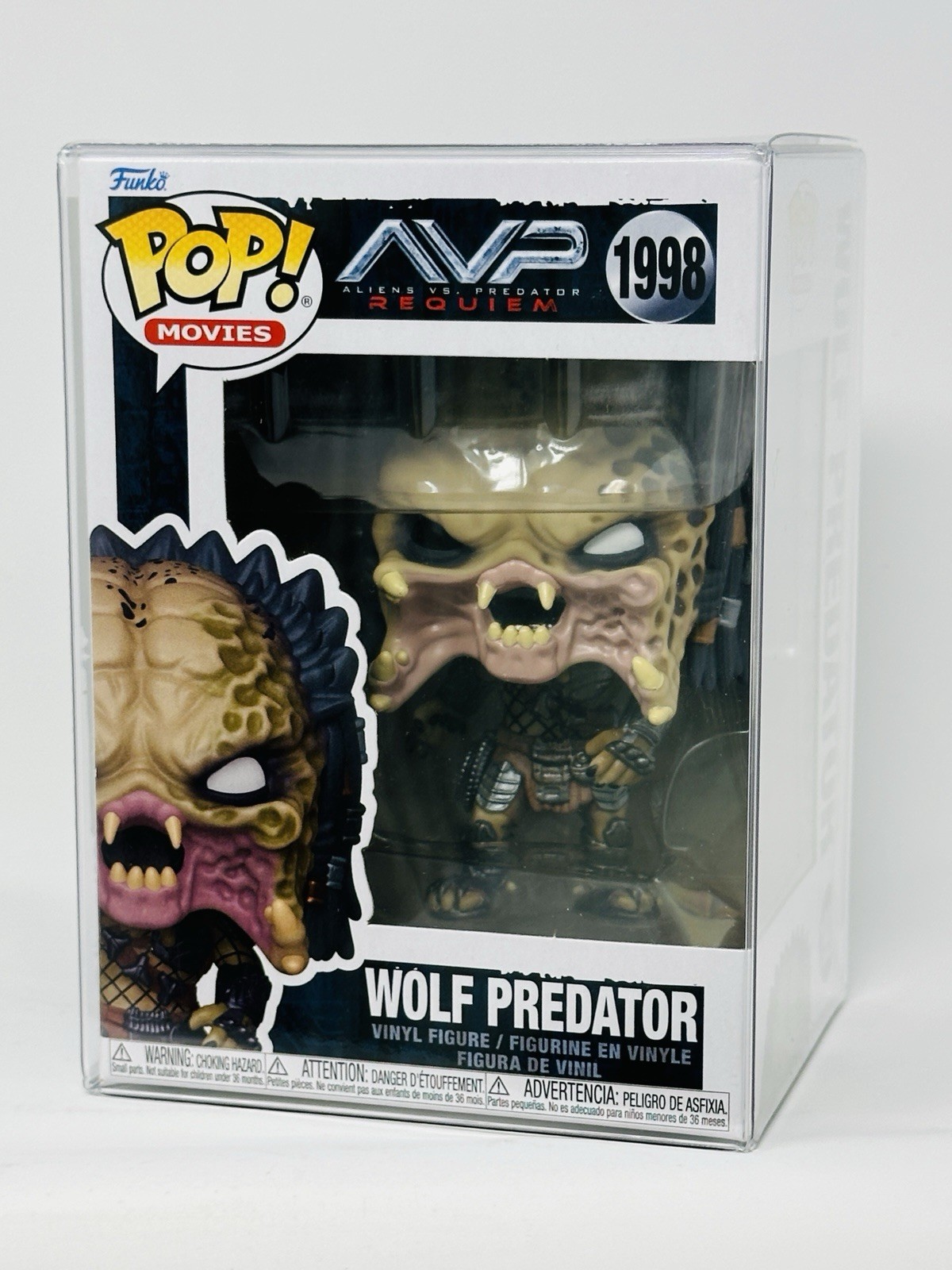 Funko Pop Alien Vs. Predator: Requiem - Wolf Predator #1998 with Protector
