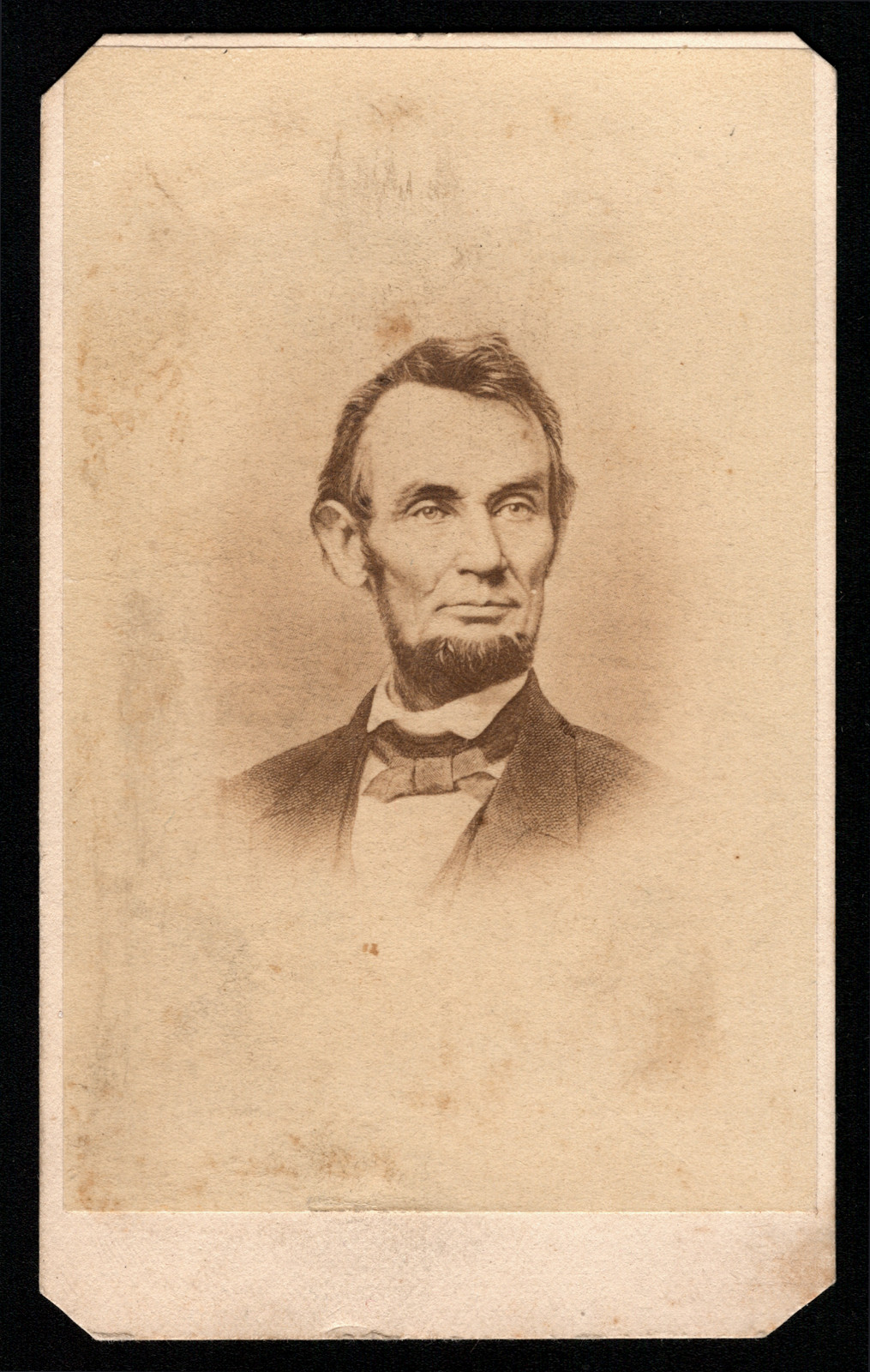 Antique CDV Photo Abraham Lincoln Resembles $5 Bill Portrait Philadelphia