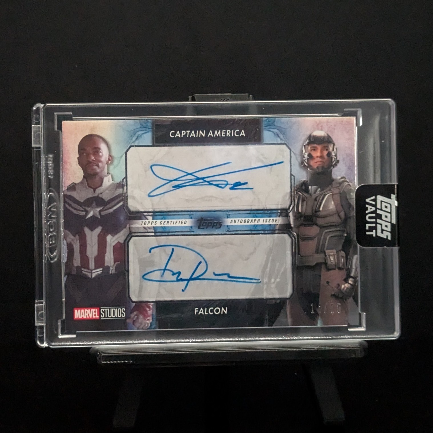 2026 Topps Vault Marvel Captain America &Falcon /25 Dual Auto Anthony Mackie