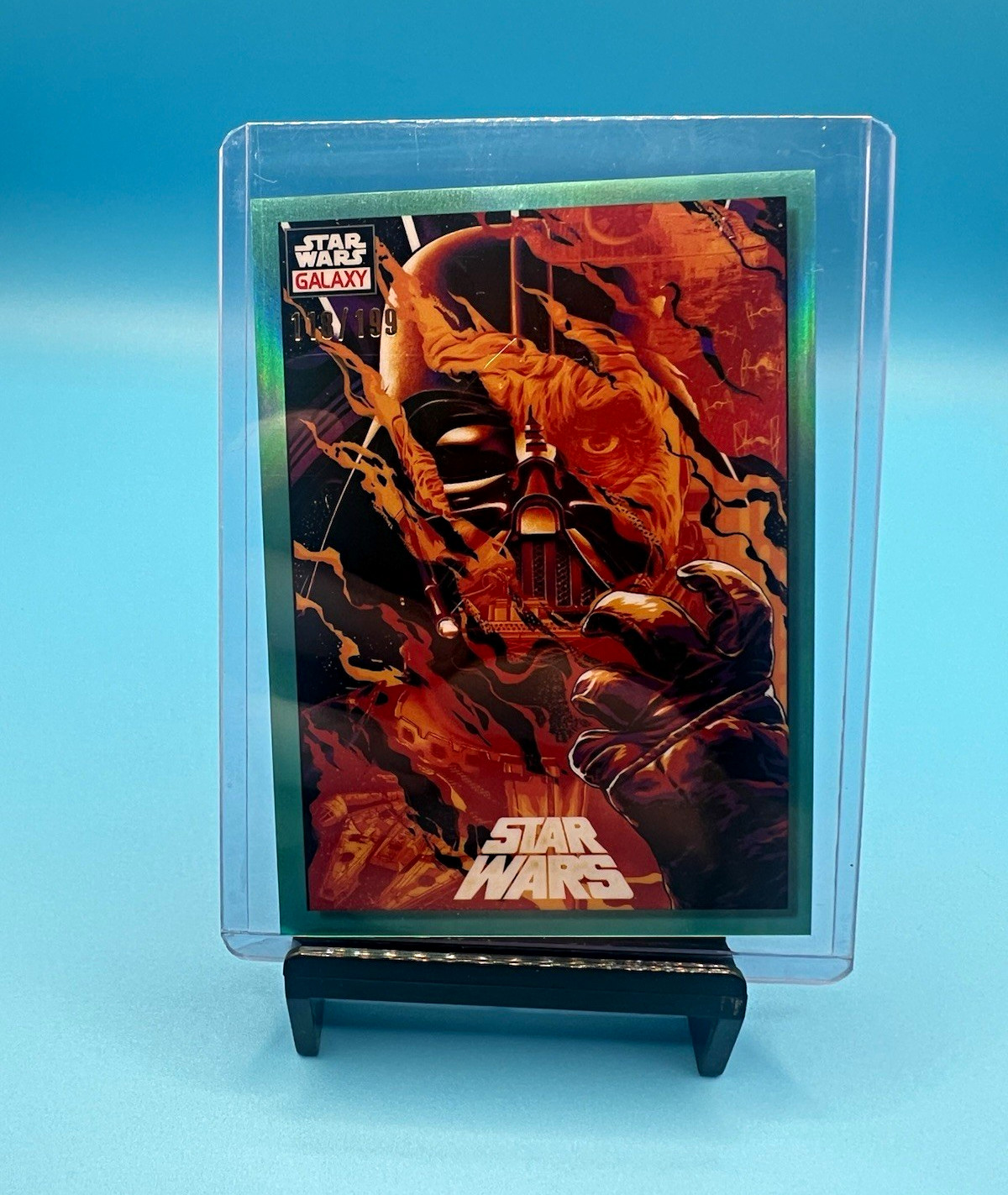 Topps 2021 Star Wars Galaxy #71 Master of Evil Darth Vader Serial /199