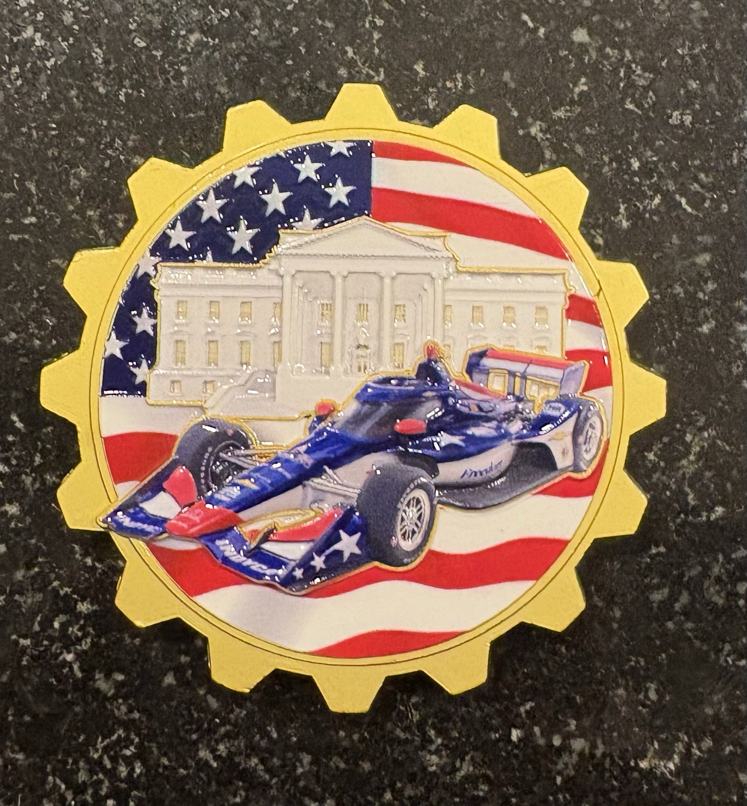 Extremely Rare White House ~ Freedom 250 Grand Prix Challenge Coin 2026.