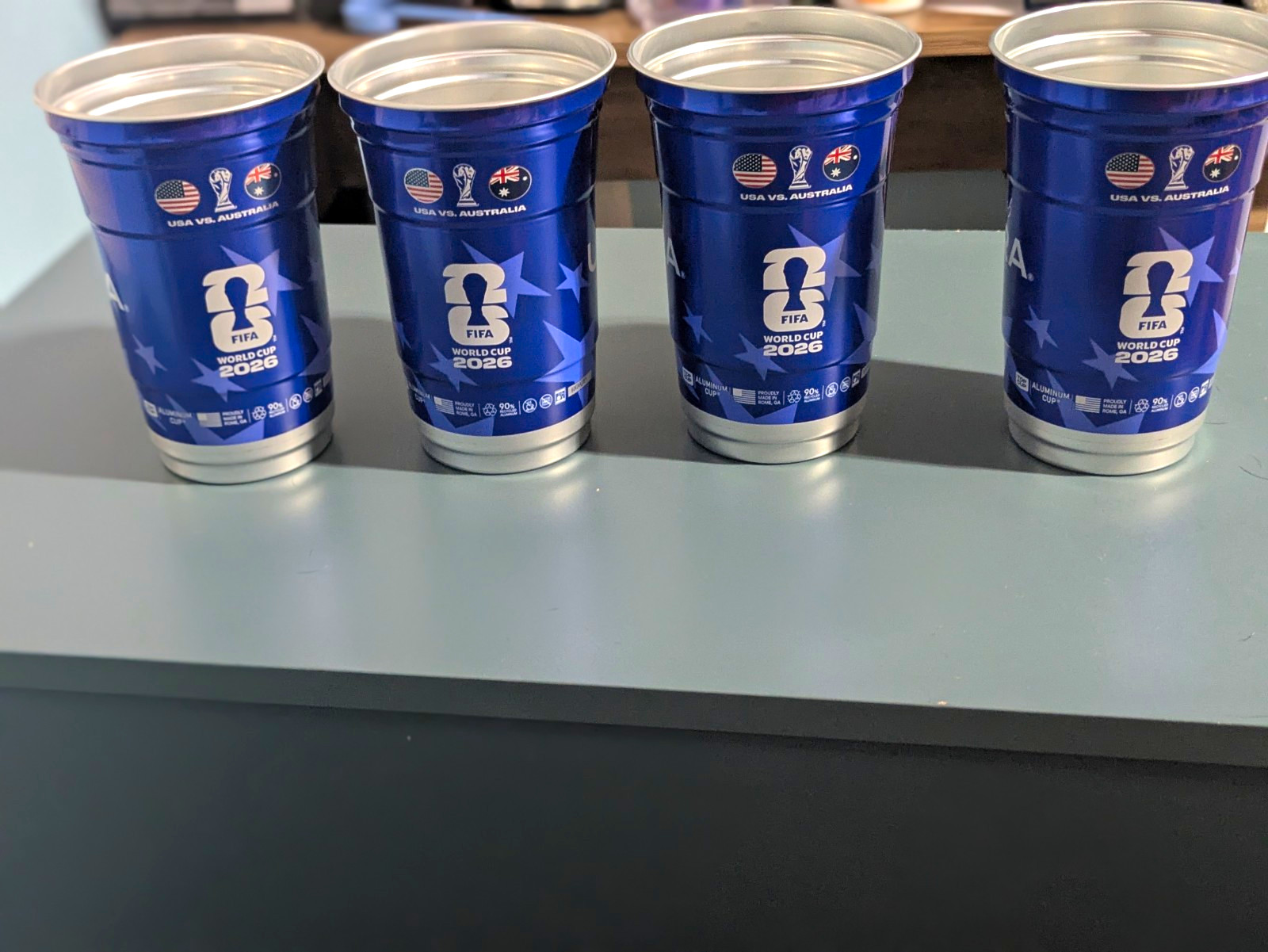 FIFA World Cup 2026 USA vs Australia Cup Set of 4