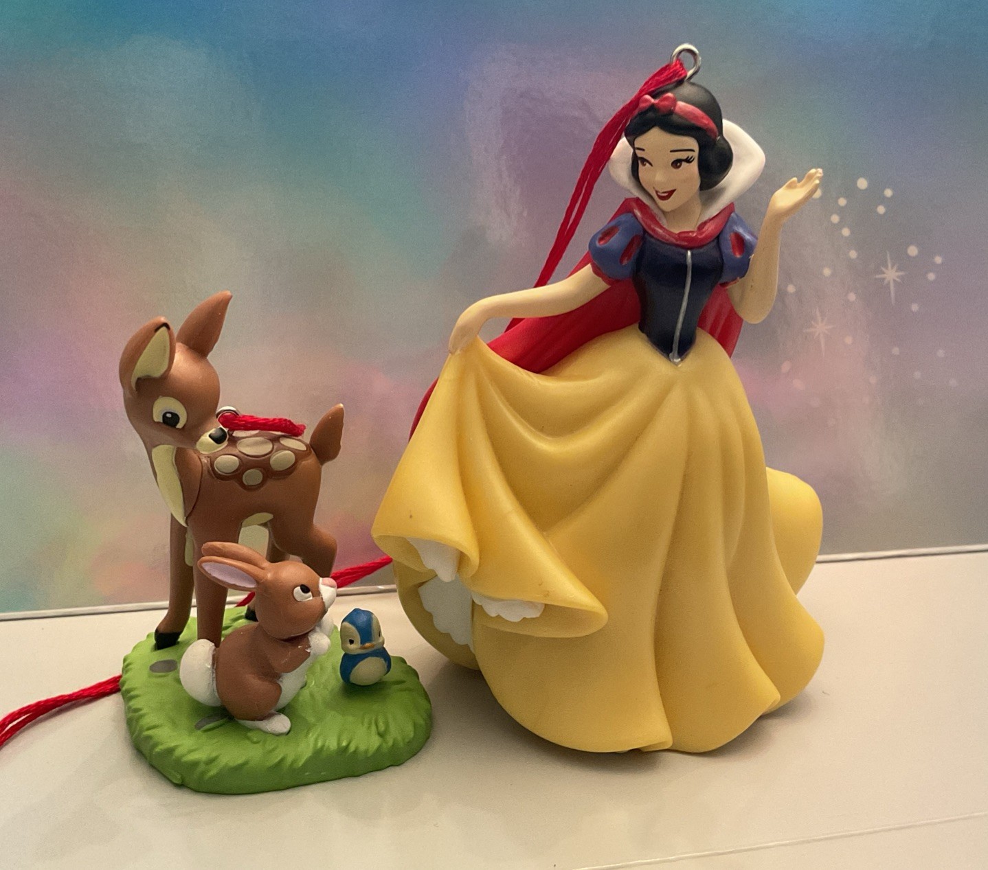 Disney Snow White and Woodland Creatures Christmas Ornament Set