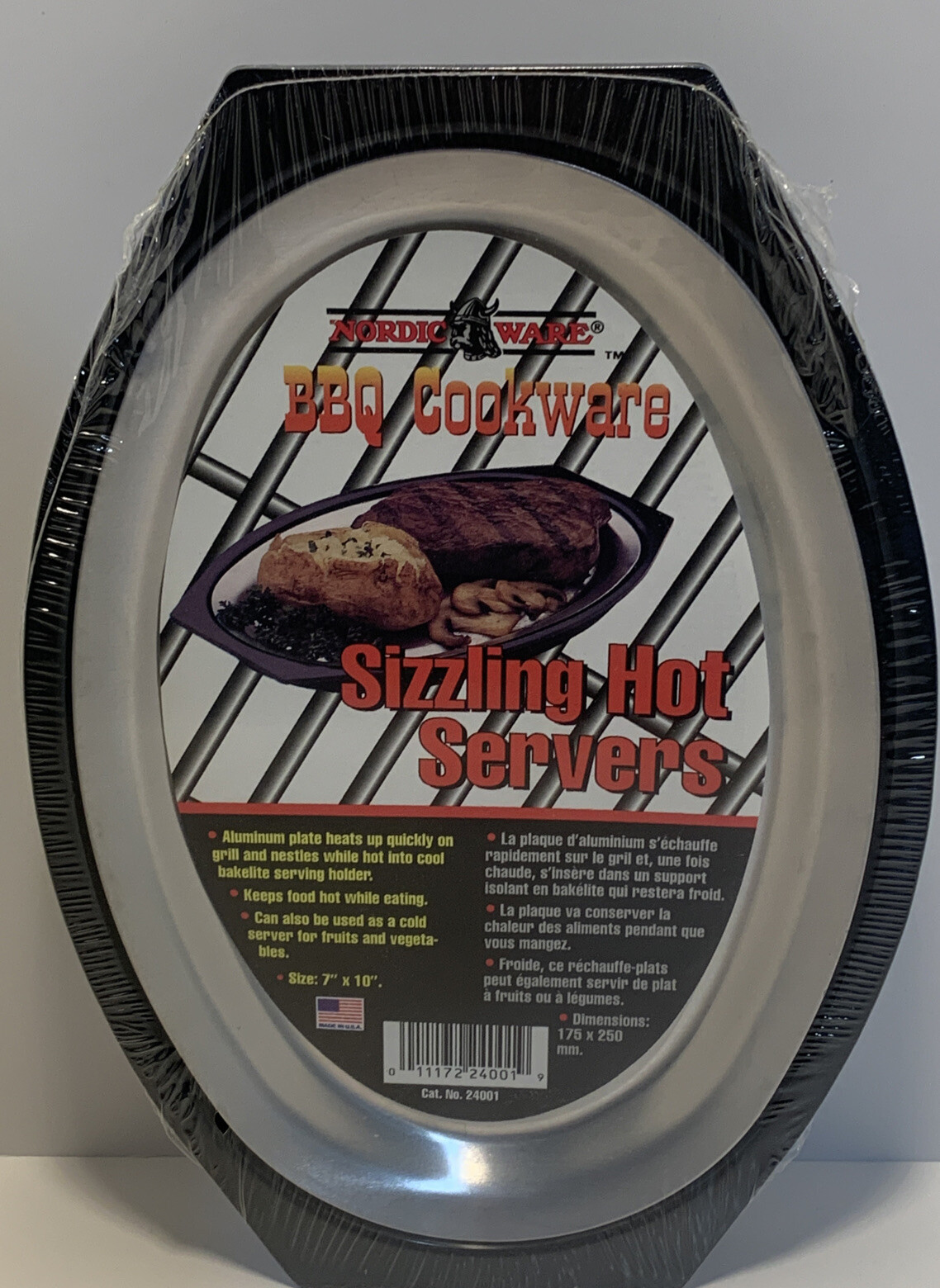 Vintage Mid Century Nordic Ware BBQ Cookware Sizzling Hot Server Bakelite NOS (4