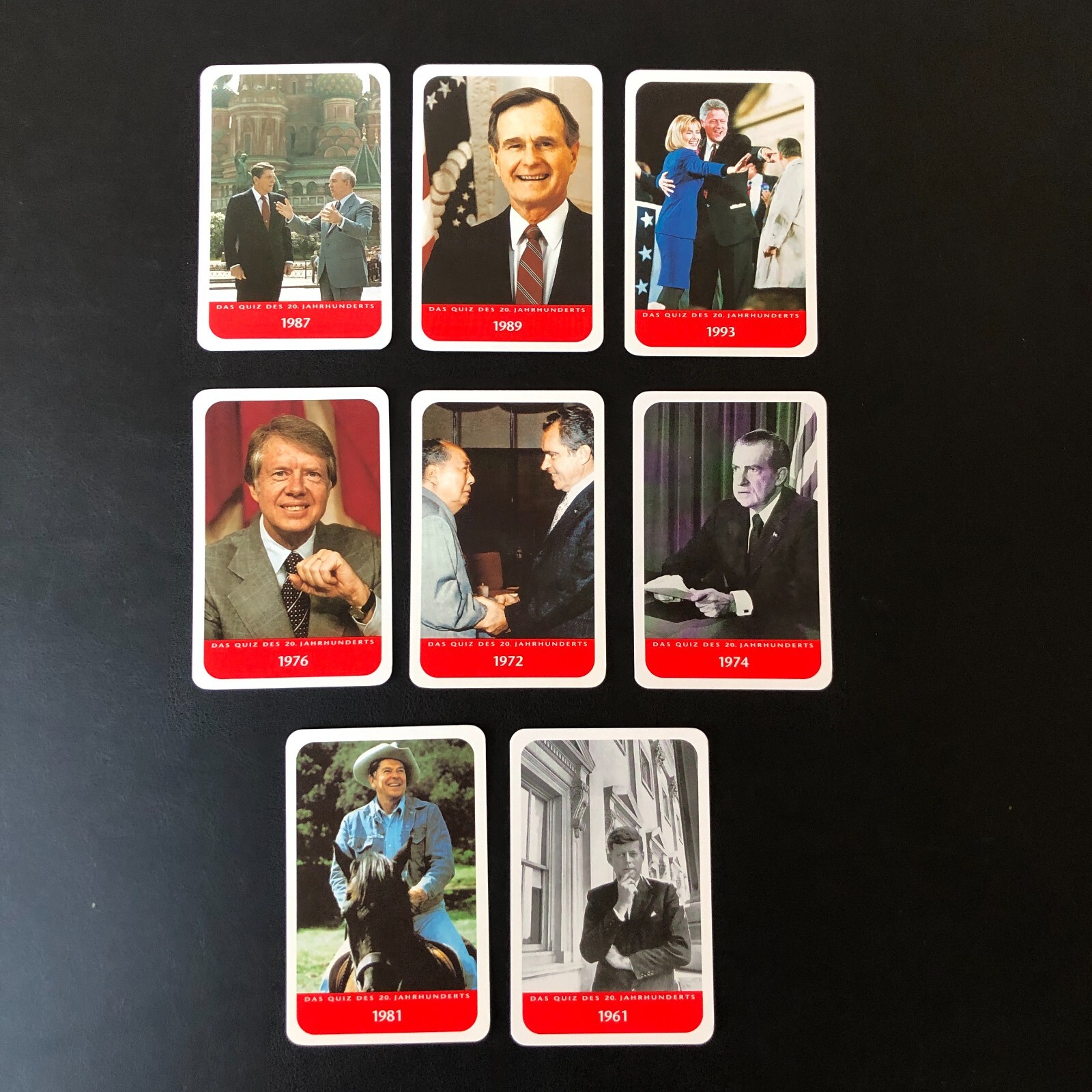 US Presidents 1998 Harenberg Das Quiz Des 20. Jahrhunderts Card Lot (German)