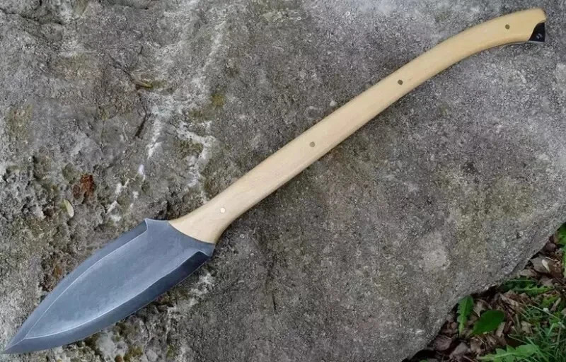 Custom Handmade Carbon Steel HELLBOY II PURGATORY Spear Knife Hunting Spear