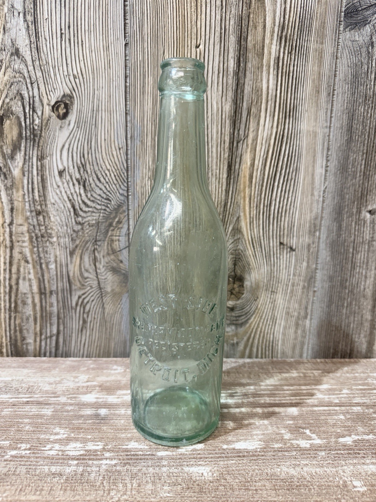 Rare Vintage Pre Pro Prohibition West Side Brewery, Detroit, Mi. Beer Bottle