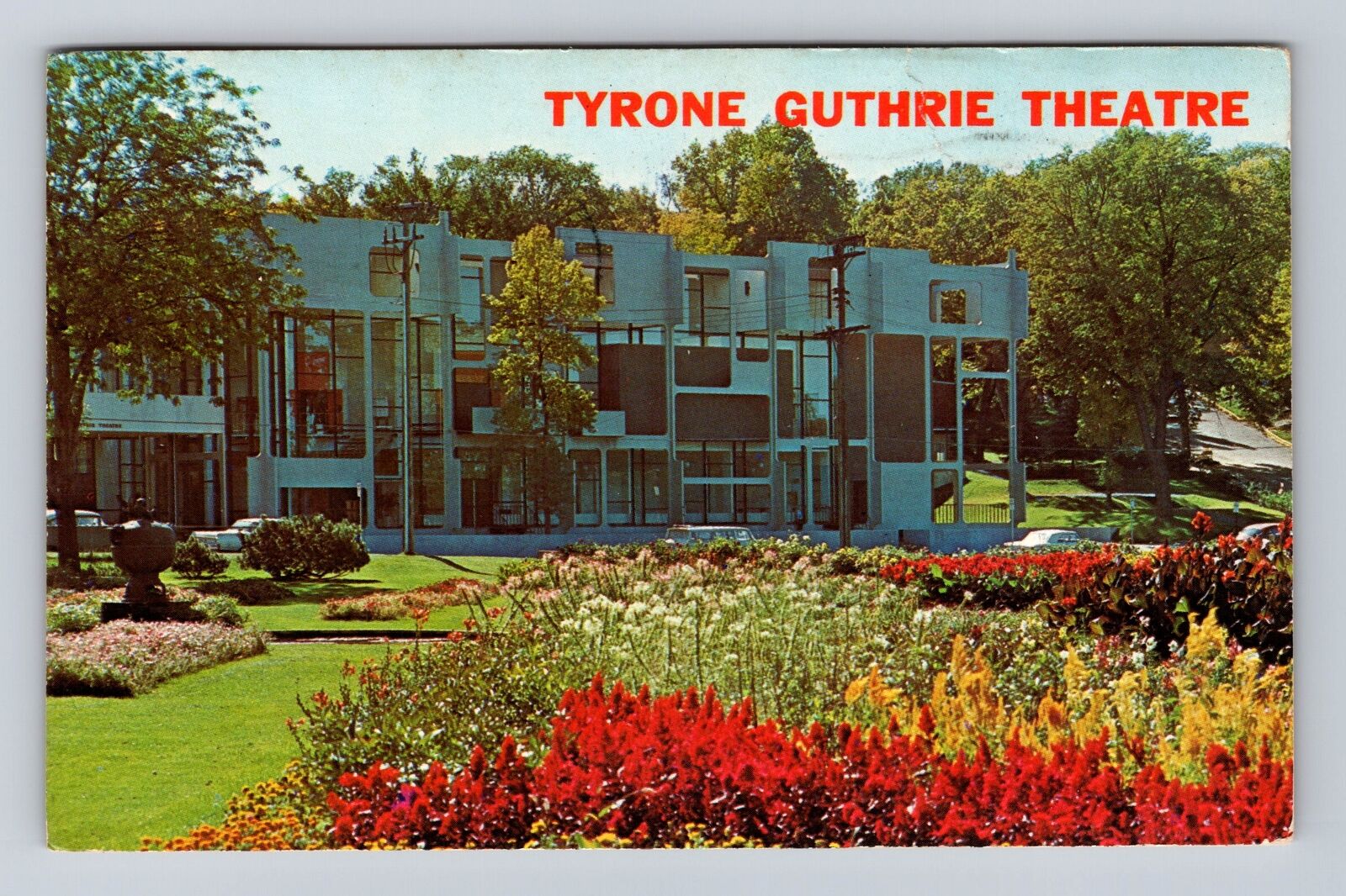 Minneapolis MN- Minnesota, Tyrone Guthrie Theatre, Vintage c1966 Postcard