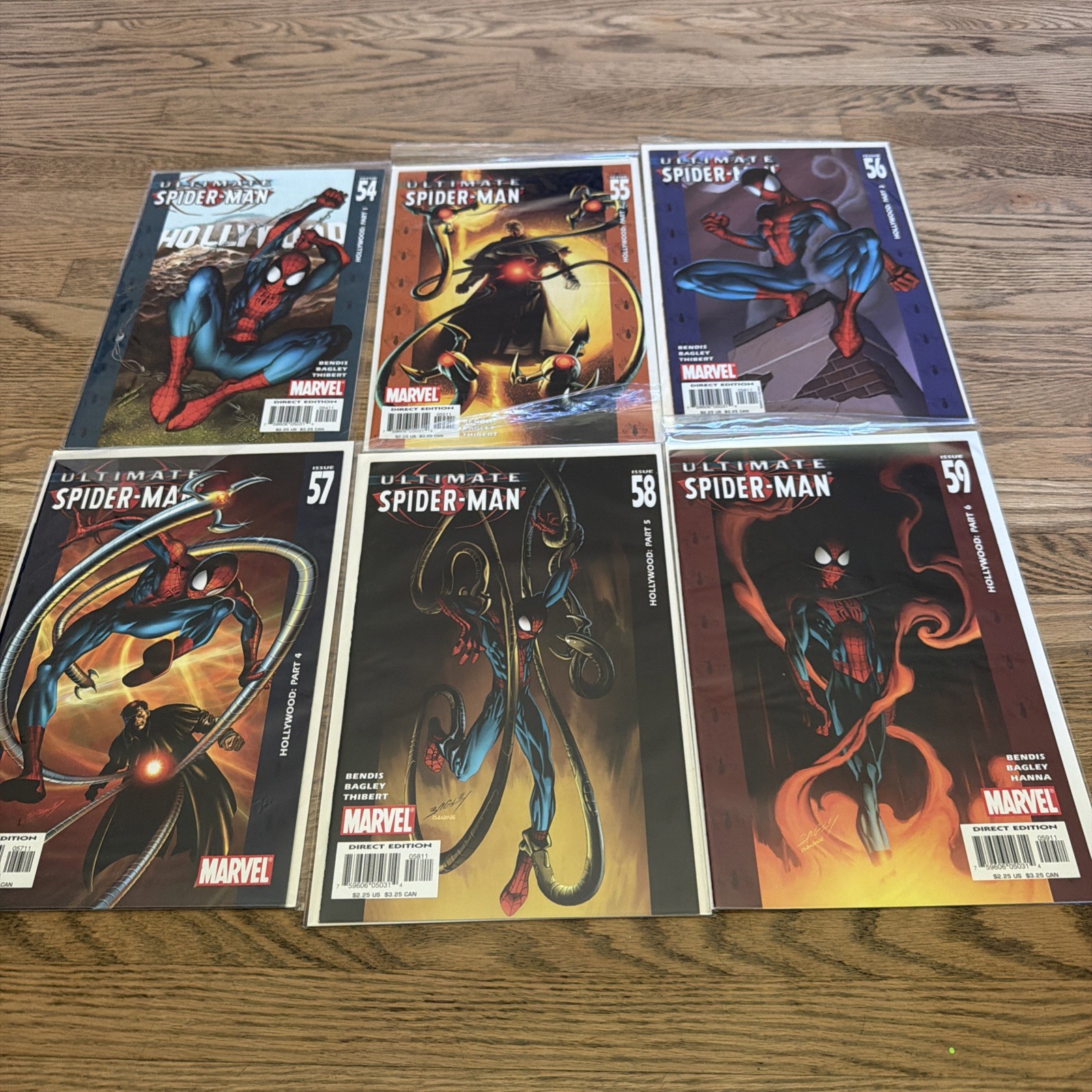Ultimate Spider-Man #54 to #59 - Hollywood 1-6 (Lot of 6) - Marvel Comics