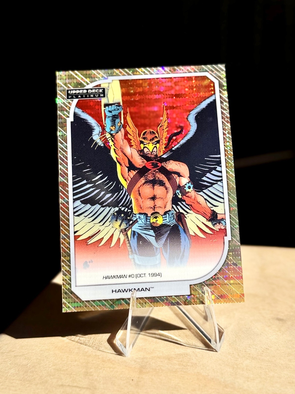 2026 Upper Deck DC Platinum Hawkman Seismic Gold 08/10