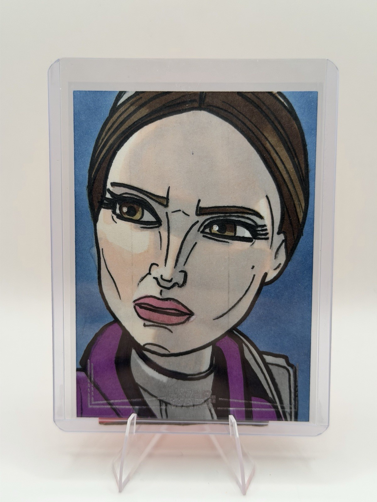 2026 Topps Star Wars Galaxy PADME AMIDALA  1/1 Sketch Card by Nick Gribbon