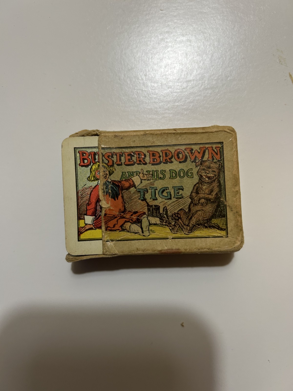 Vintage 1906 Buster Brown and his dog Tige playing cards 