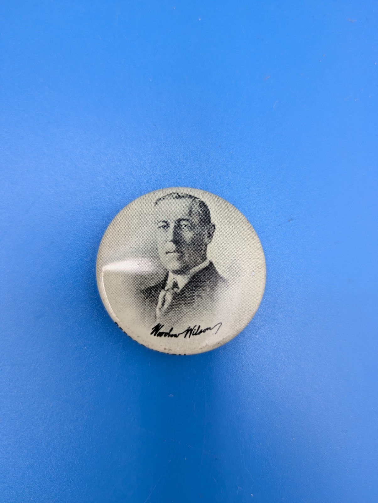 Woodrow Wilson Presidential Campaign Button (Reproduction Pin 1990s)