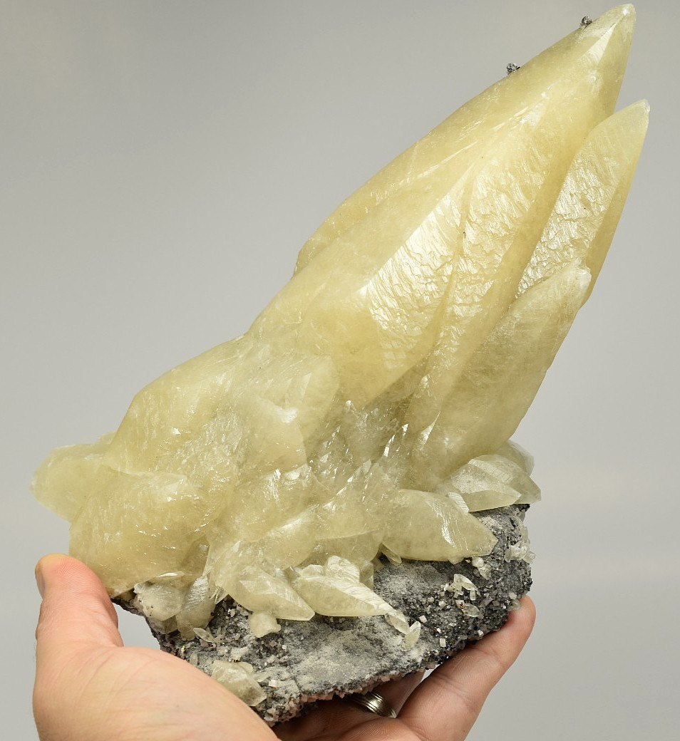 Calcite with Chalcopyrite - Sweetwater Mine, Reynolds Co., Missouri