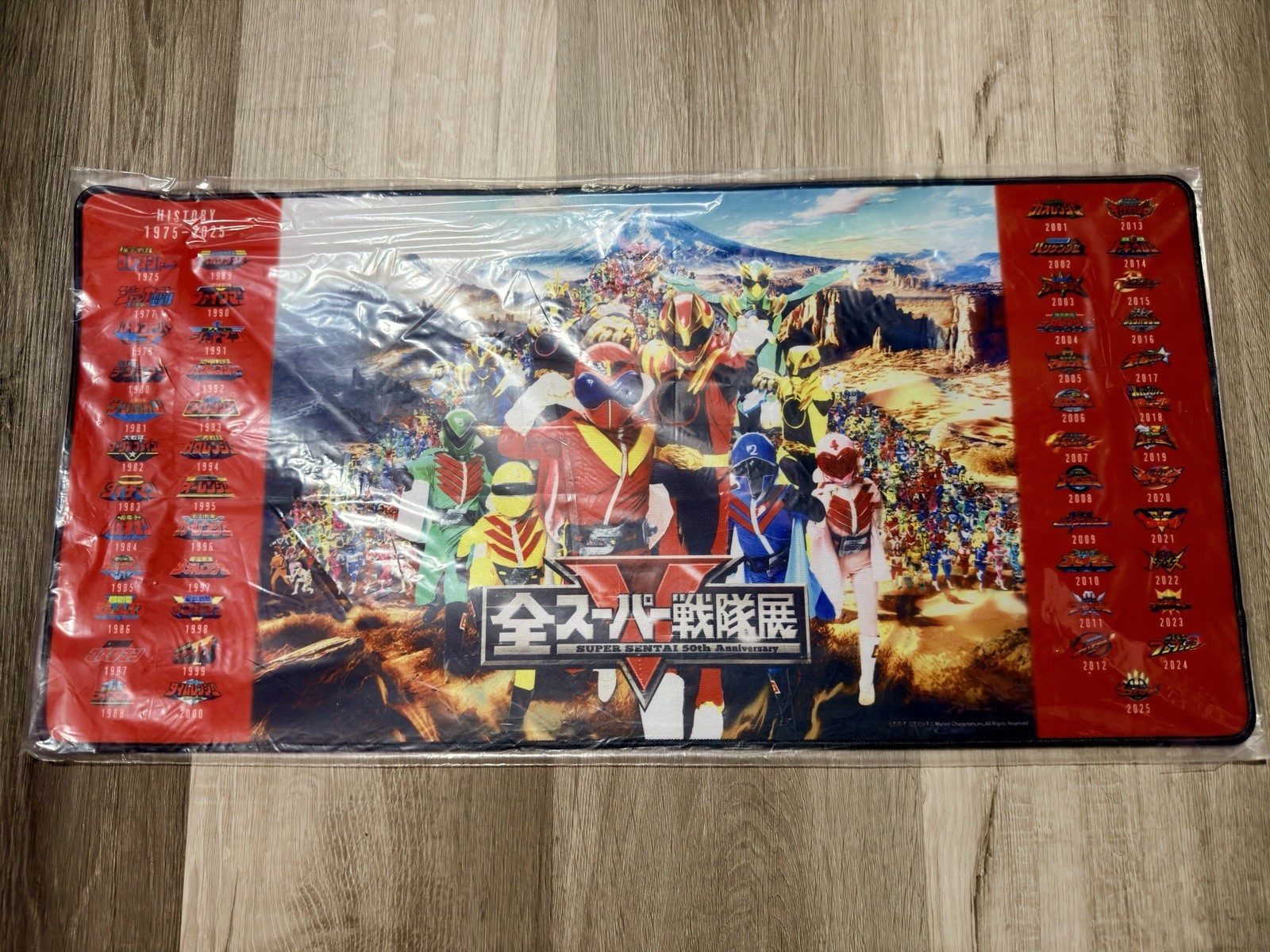 Super Sentai 50th Anniversary Exhibition Exclusive Gaming Desk Mat Gozyuger Rare