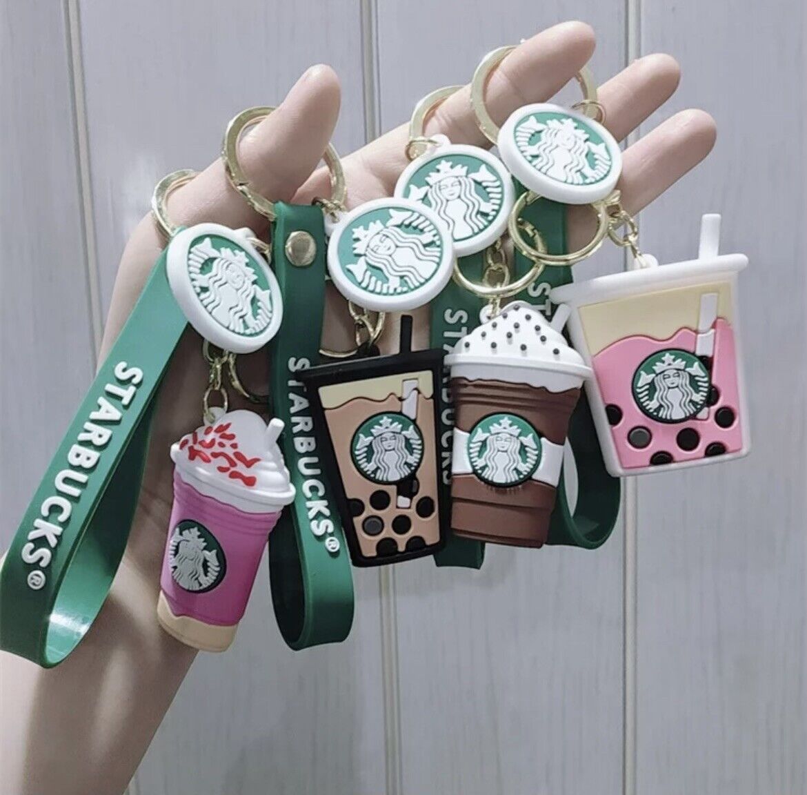 Set of 4 pcs. | Starbucks Key-Chain Inspired | USA Seller