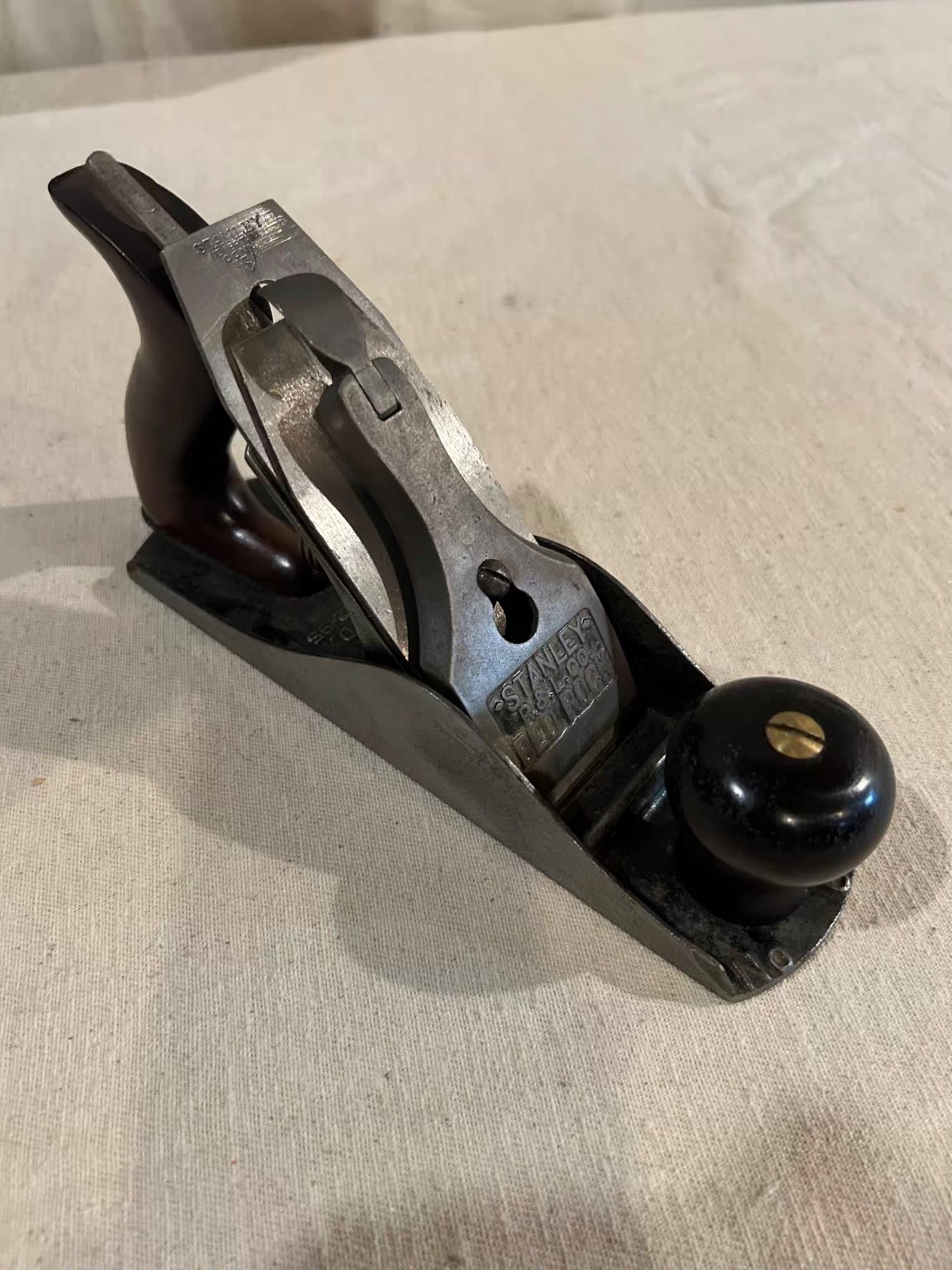 Stanley Bedrock No 604 Type 4 smooth sole wood plane -- Round Shoulder