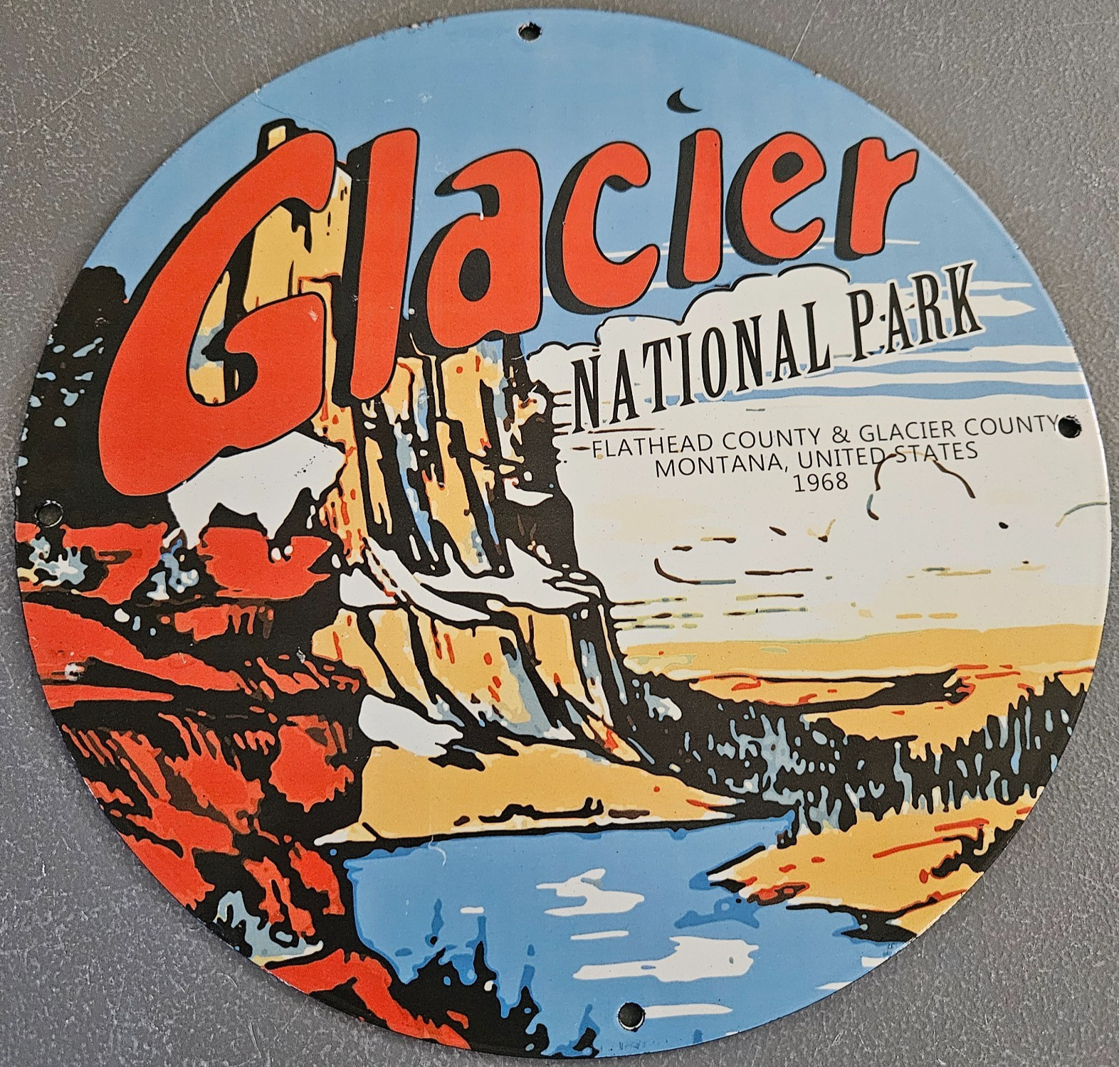 VINTAGE 1968 GLACIER NATIONAL PARK 12