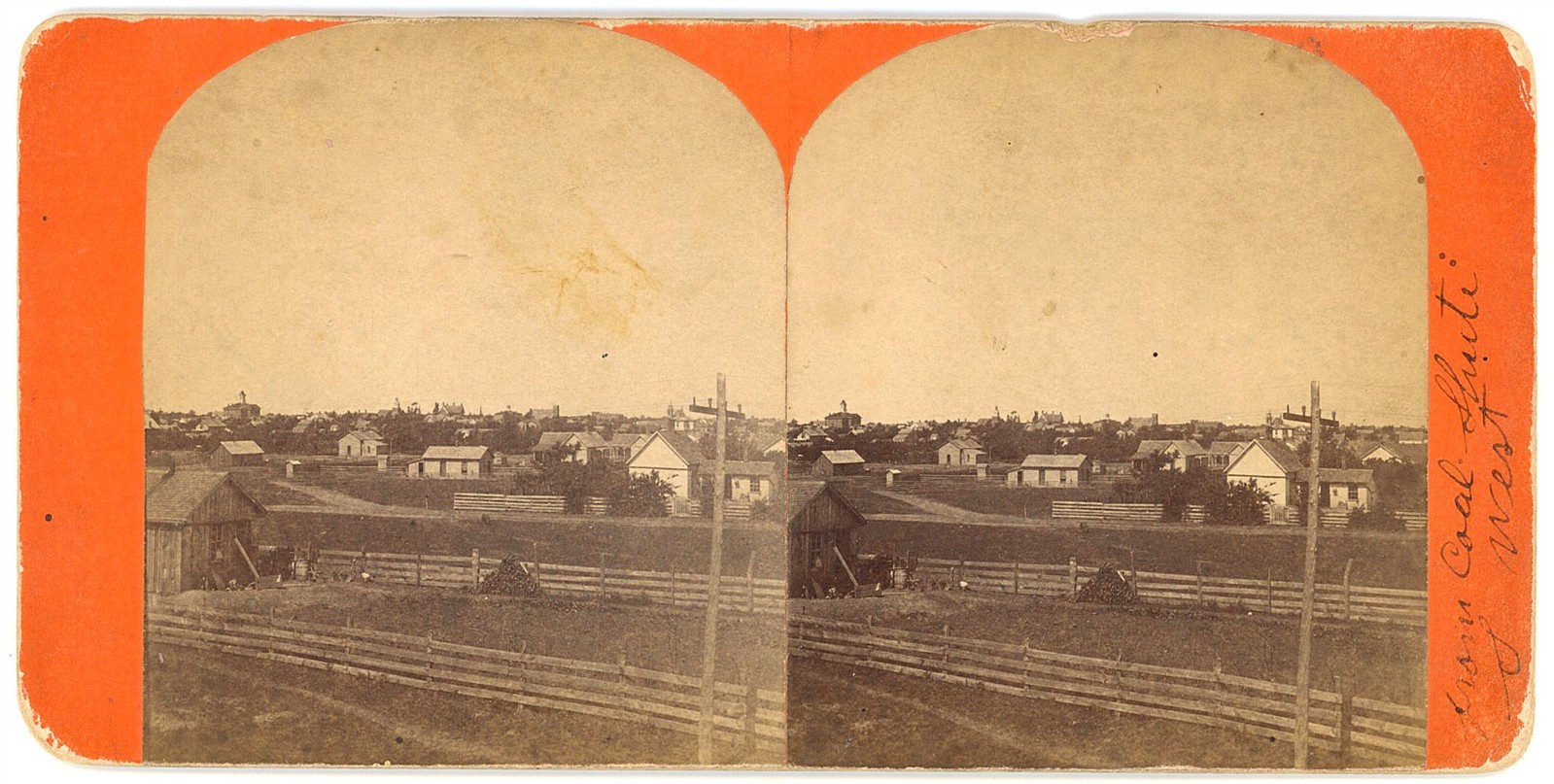 MISSOURI STEREOVIEW - Nevada Panorama - Harter & Swan 1870s VERY RARE