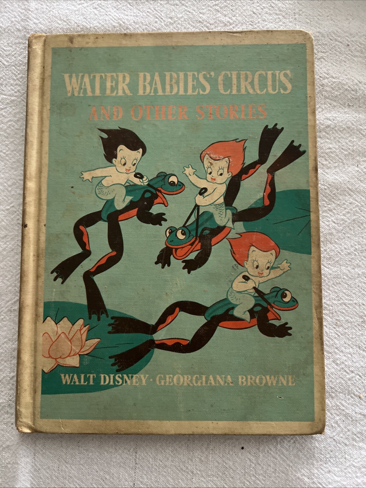 RARE 1st Edition WATER BABIES CIRCUS BY WALT DISNEY & GEORGIAN BROWNE 1939, 1940