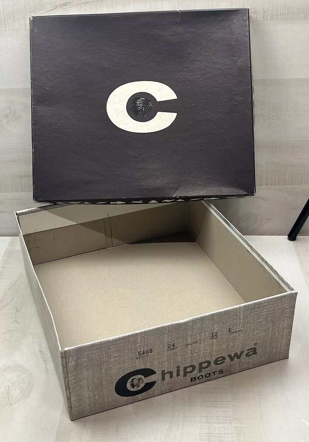 Chippewa Boots Box ONLY Vintage Advertising Collectable 
