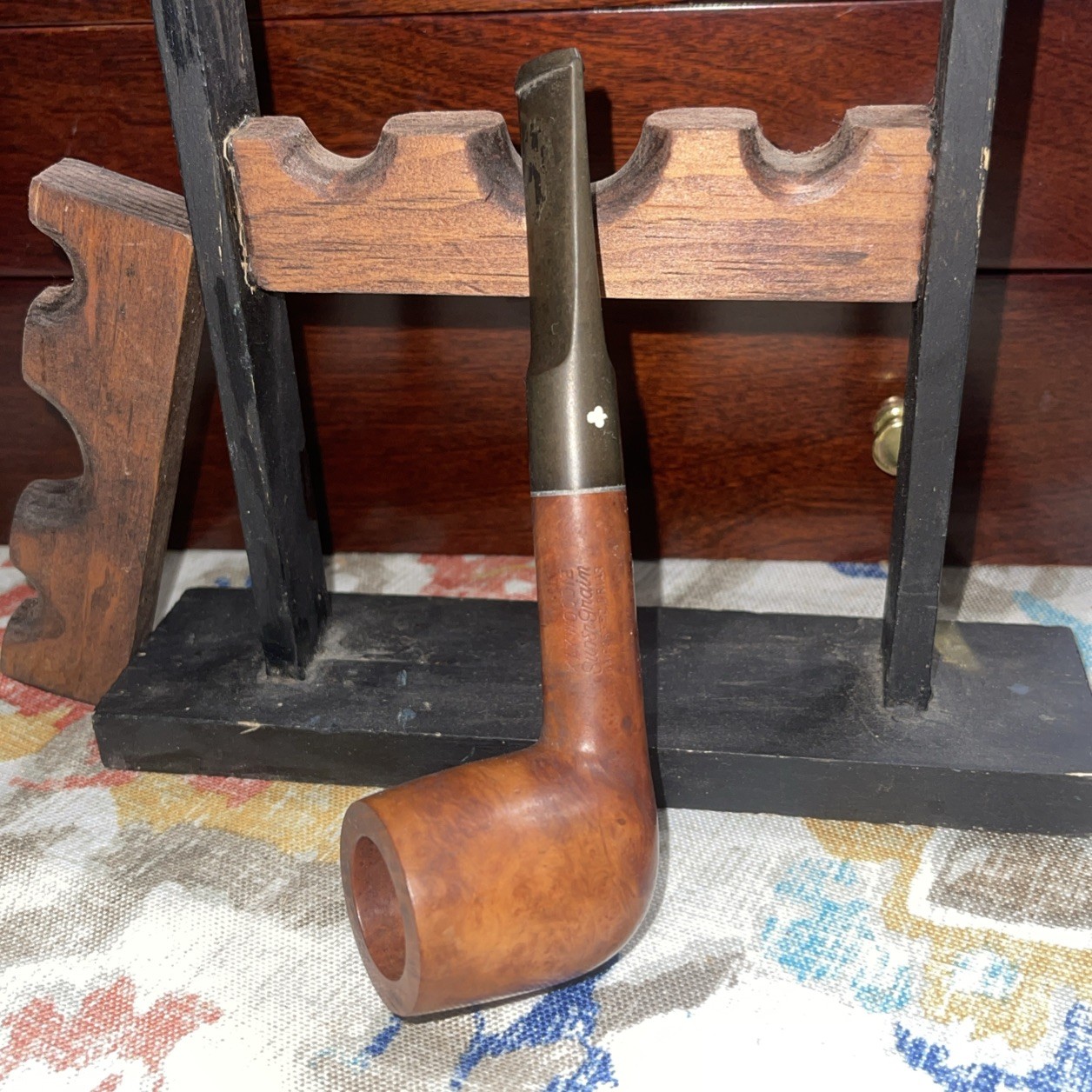 Vintage NOS Kaywoodie Super Grain 93B Imported Briar Tobacco Pipe Unsmoked LQQK
