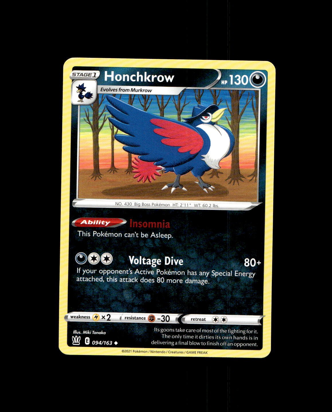 SWSH05: Battle Styles #094/163 Honchkrow