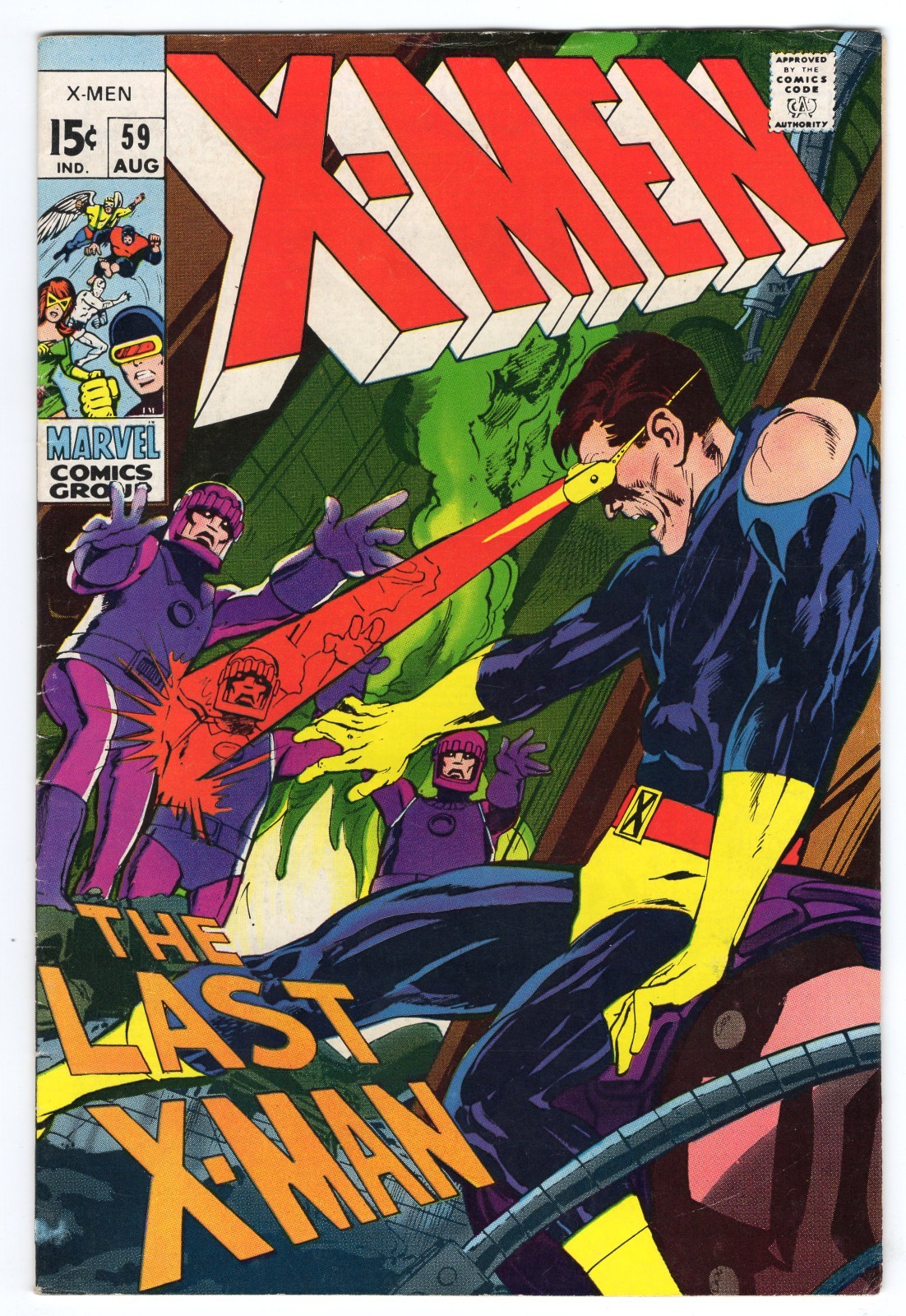 X-Men 59 1969 Marvel Comics VG/F 5.0 Sentinels Havok Cyclops Marvel Girl