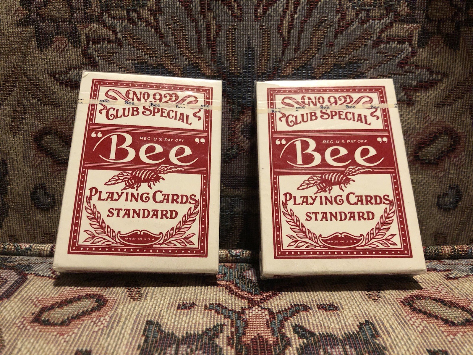 (2) BRAND NEW, Vintage USPC Blue Seal Uncanceled Circus Circus Bee Card Decks