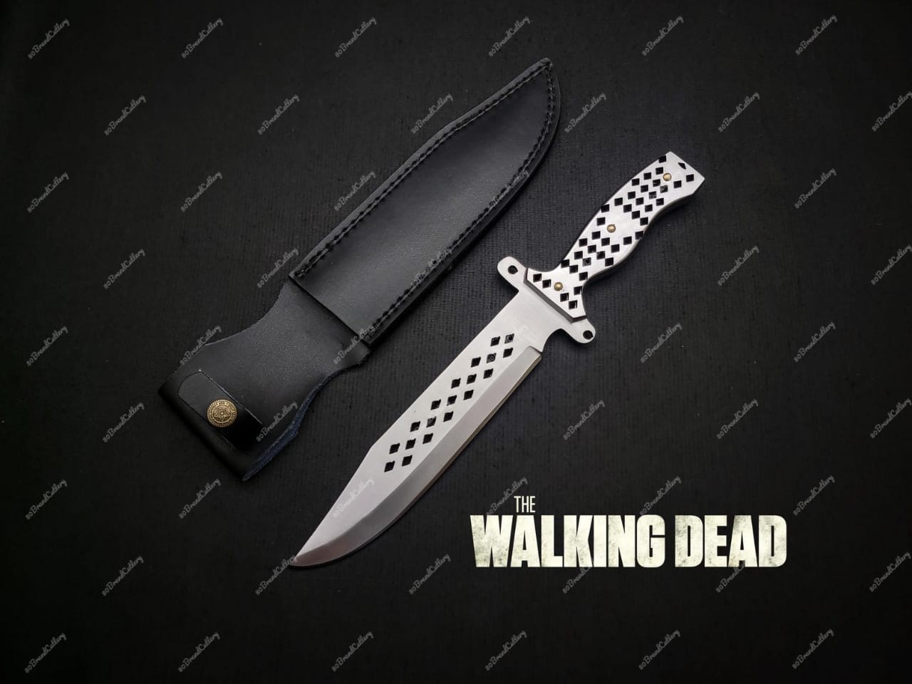 The Walking Dead Daryl Dixon Diamond Knife Replica with Leather Sheath
