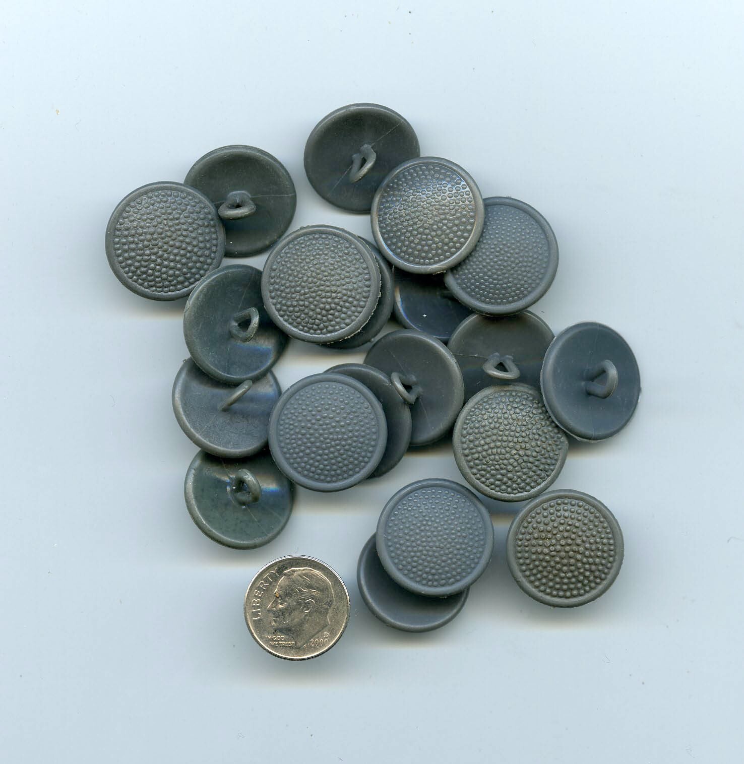 Subdued EAST GERMAN Germany DDR Field Uniform Tunic Size Buttons  (Lot of 20)
