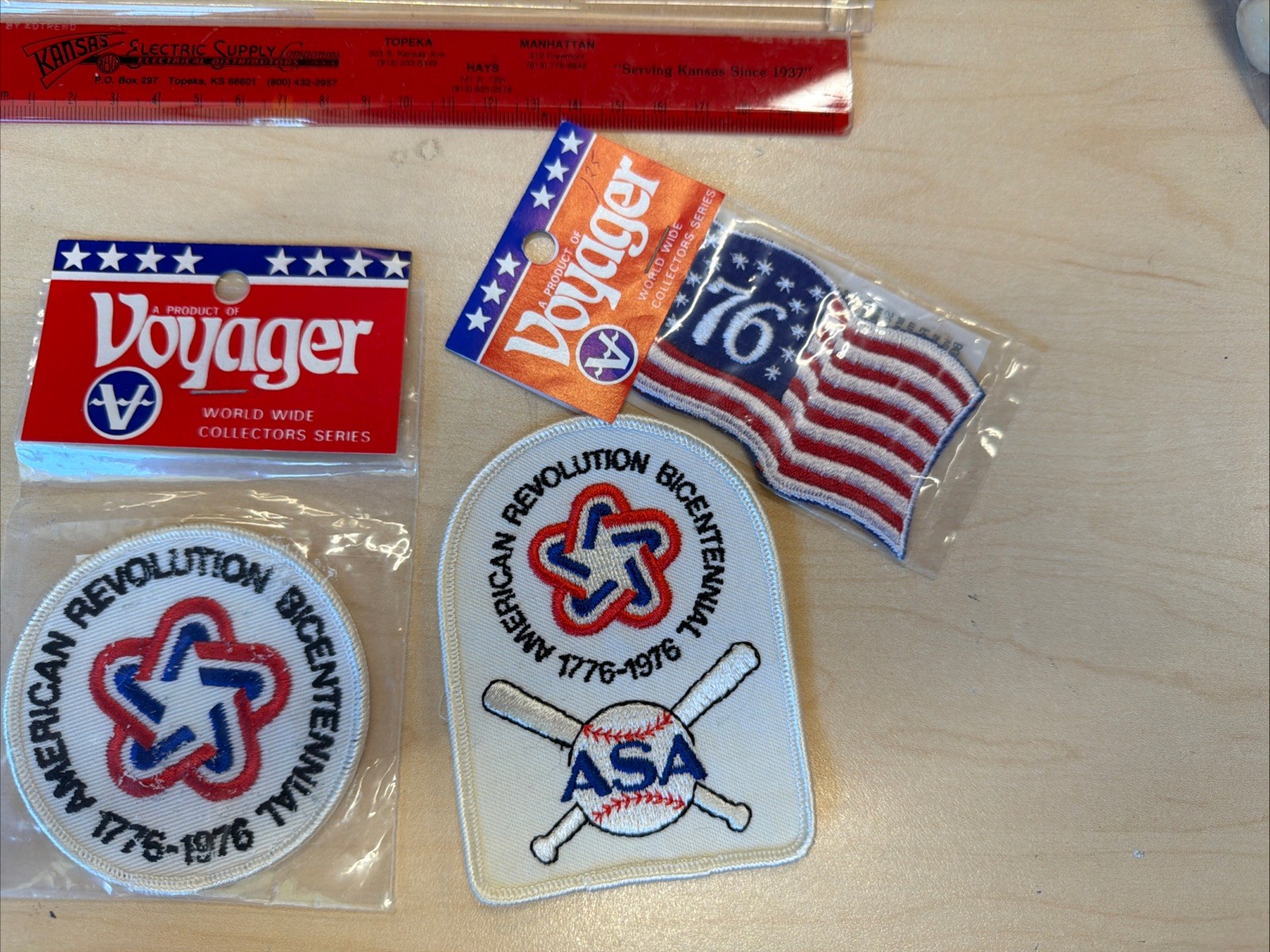 VINTAGE 1979 US Bicentennial Patches Lot American Spirit of 76 Embroidery ASA