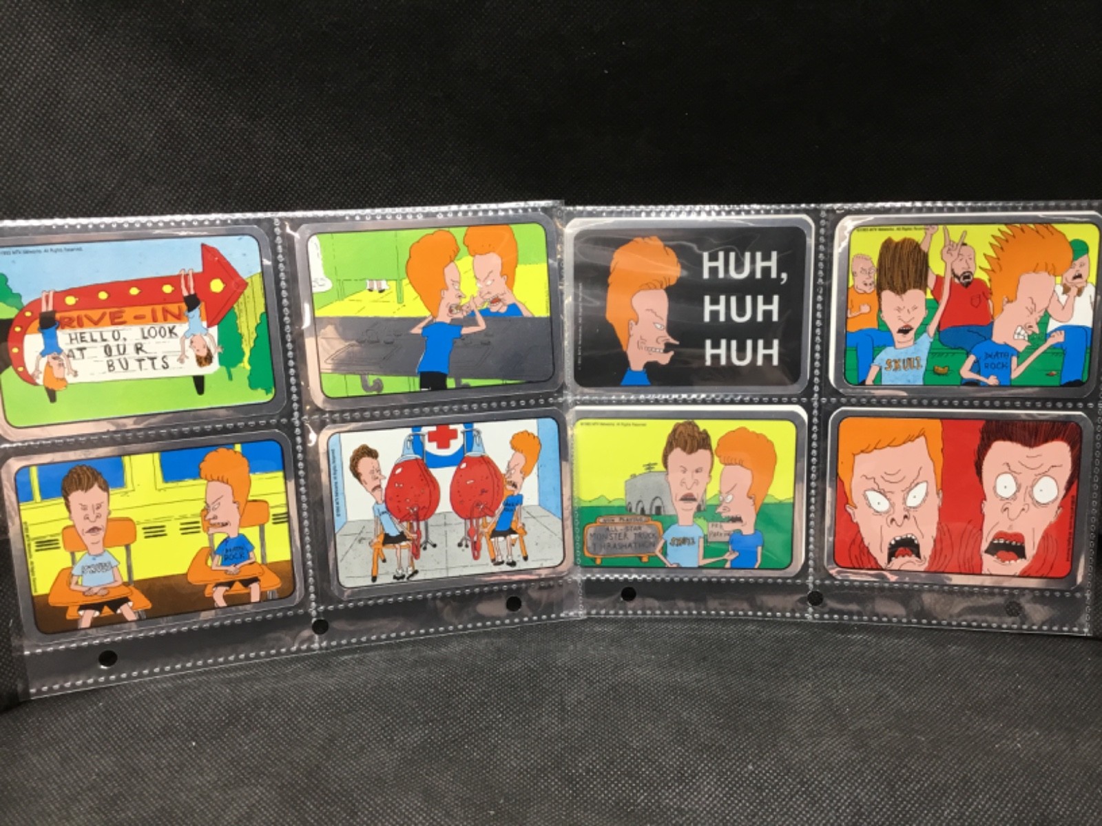 Lot of (12) VTG 1993 Beavis & Butt-Head Collectible Sticker Cards