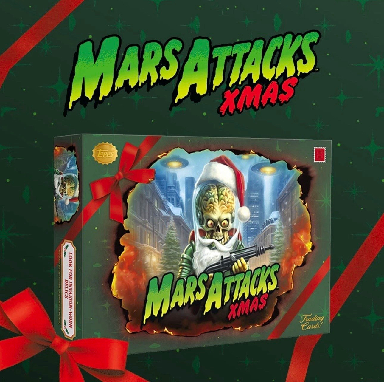2026 TOPPS MARS ATTACKS CHRISTMAS HOBBY BOX (50 Cards) Brand New QTY